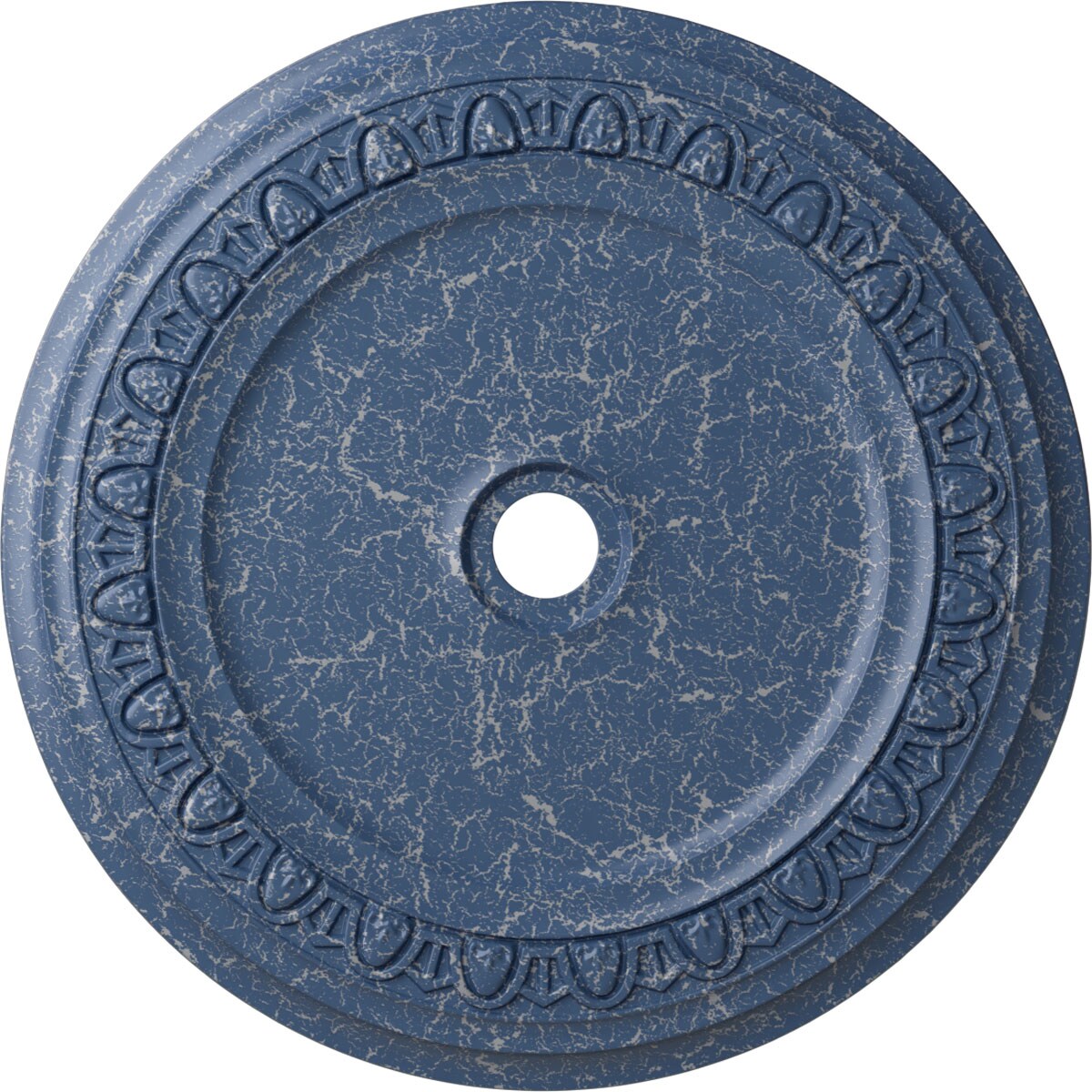 Ekena Millwork CM41CAAMC Caputo 41-in W x 41-in L Painted Americana Crackle Polyurethane Whole Ceiling Medallion