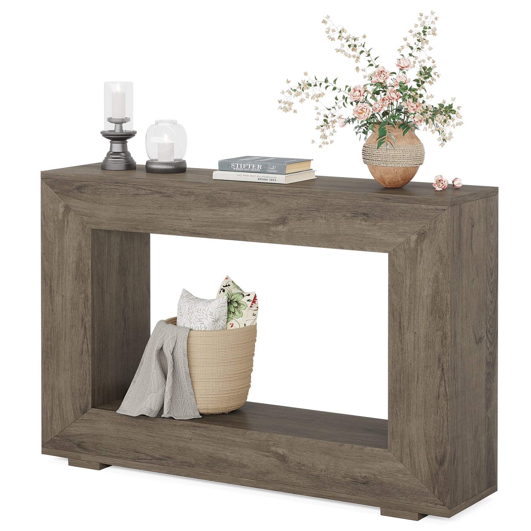 Tribesigns LWFD-JW0886X Console table Farmhouse Finished Console table