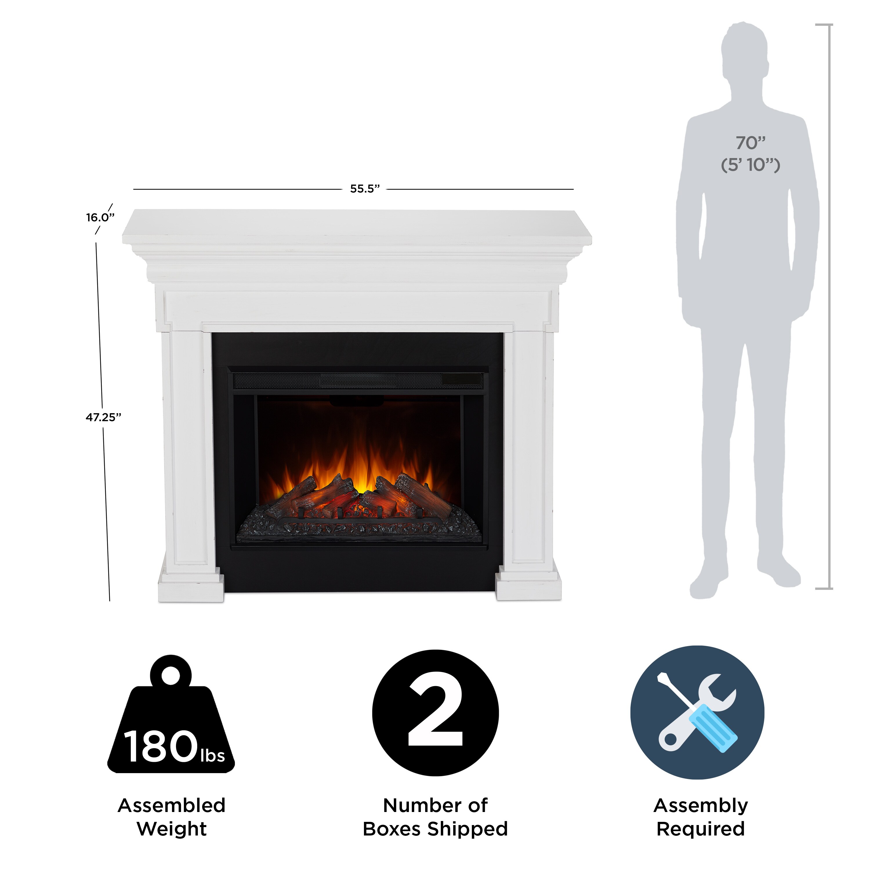 Real Flame 6720E-RW Electric-Fireplaces - View #9