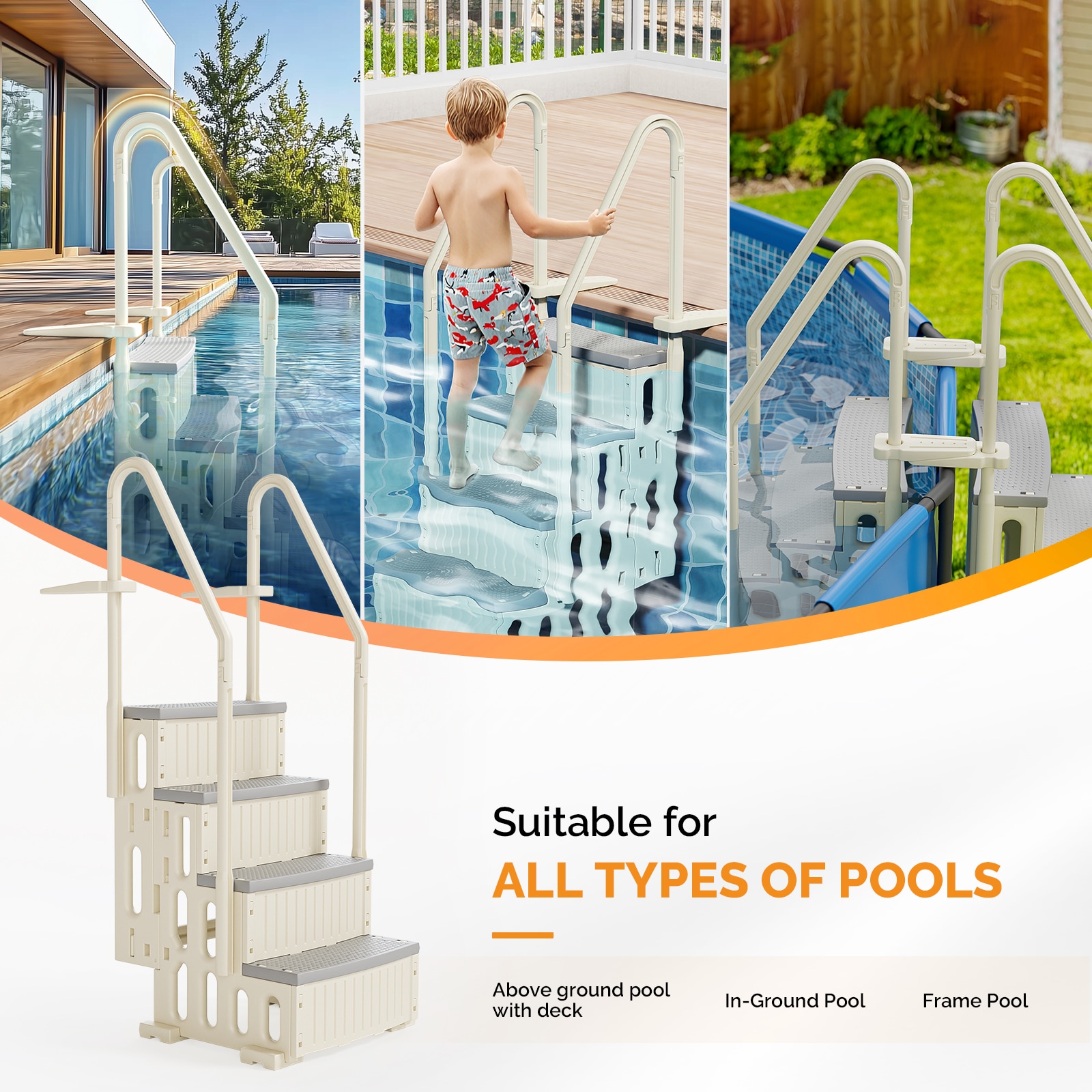 VINGLI LS-G58000601 Above-Ground-Pool-Lad-Steps - View #5