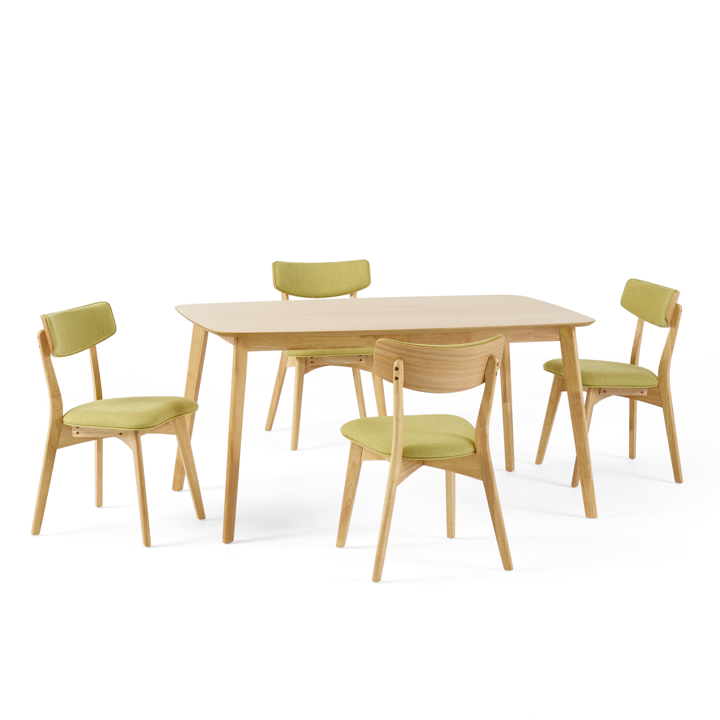 Best Selling Home Decor - green Casual Dining Room Set with Rectangular Table ( Seats 4 )
