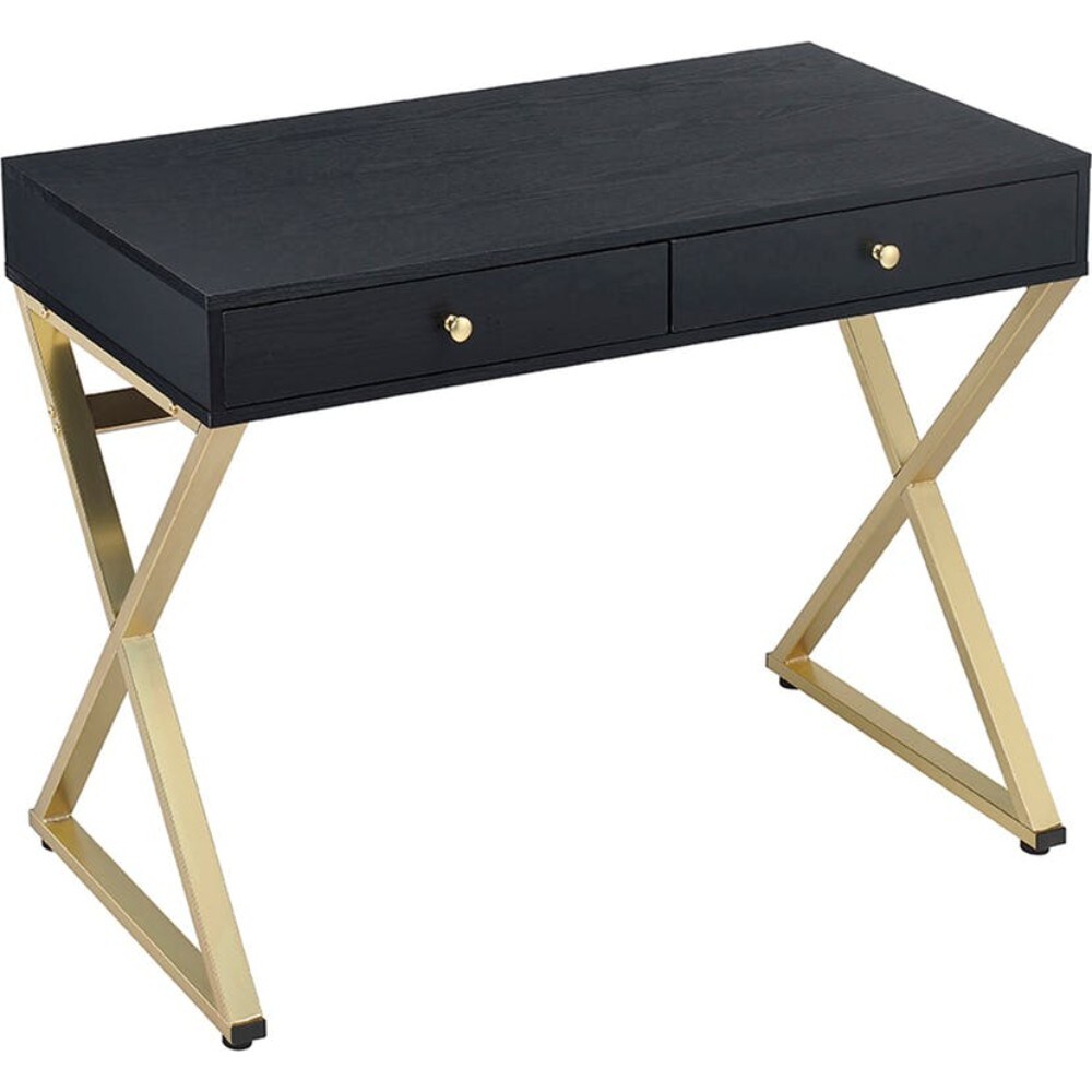 Benzara BM185349 19-in Black Modern/Contemporary Writing Desk