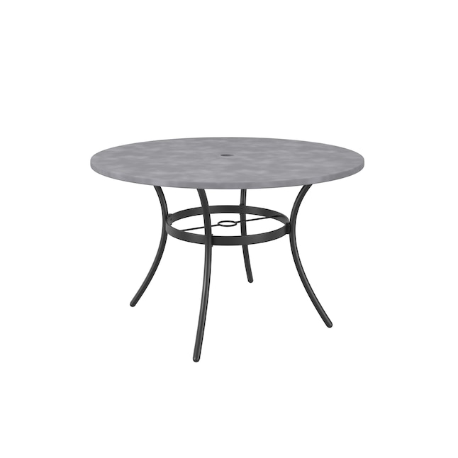 Round Outdoor Dining Table, 48 Inch Round Table Vs 60cm