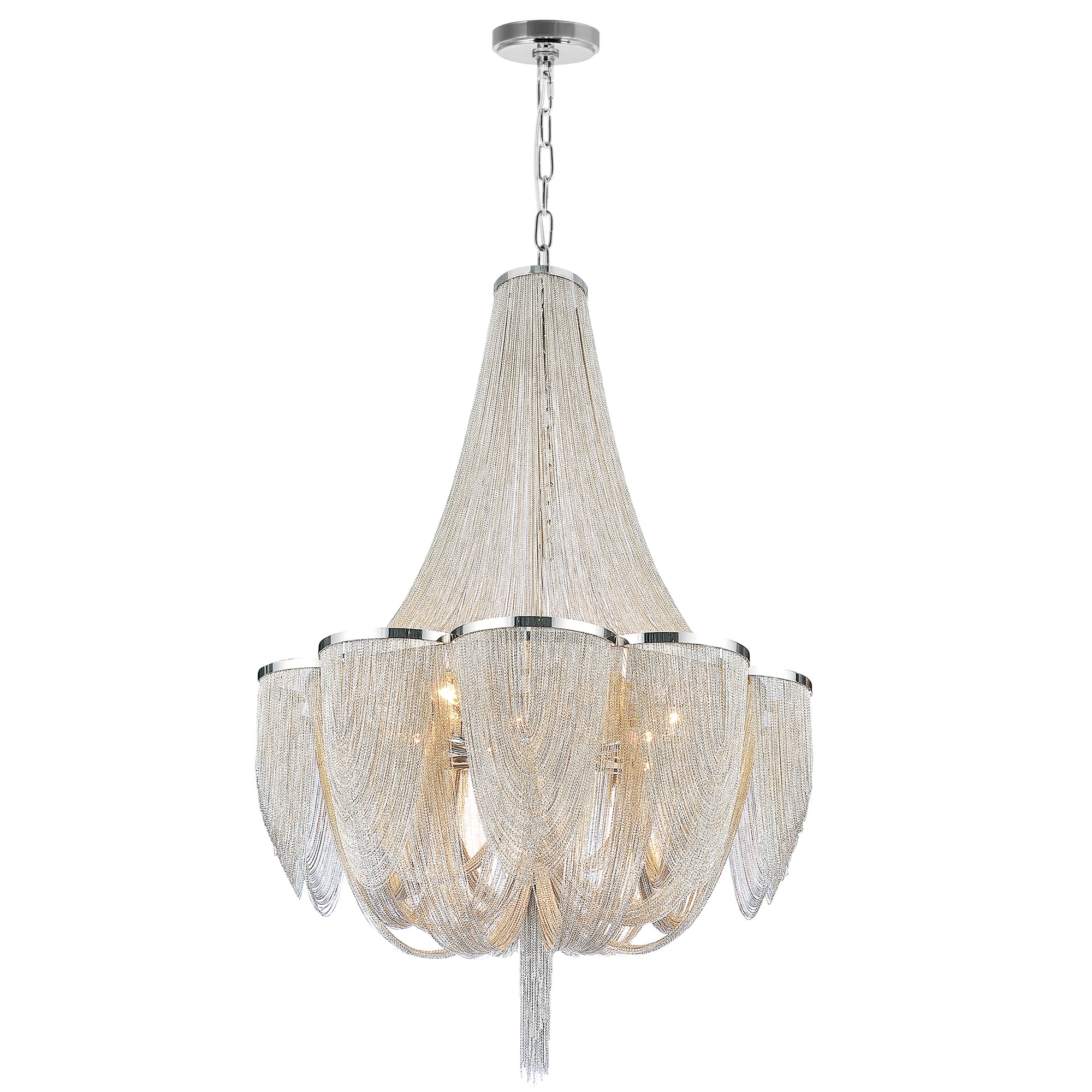 CWI Lighting 5480P34C Taylor 18 -Light Multiple finishes Chrome Modern/contemporary For Use in Bathrooms, Bedrooms, Dining Rooms, Foyers, Kitchens, Living Rooms Chandelier