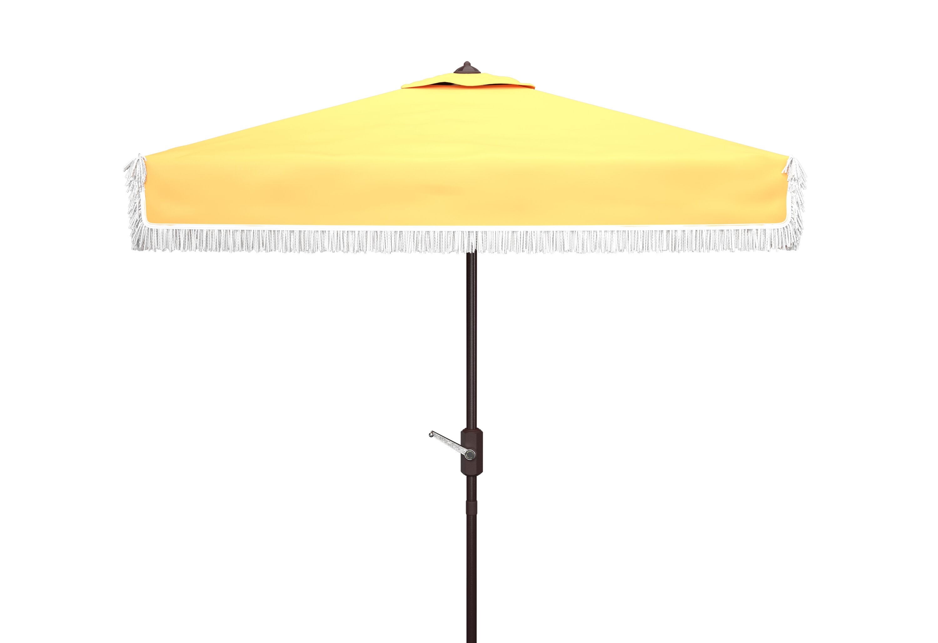Safavieh PAT8408D 7.5-Feet Aluminum Yellow Auto-tilt Market Patio Umbrella