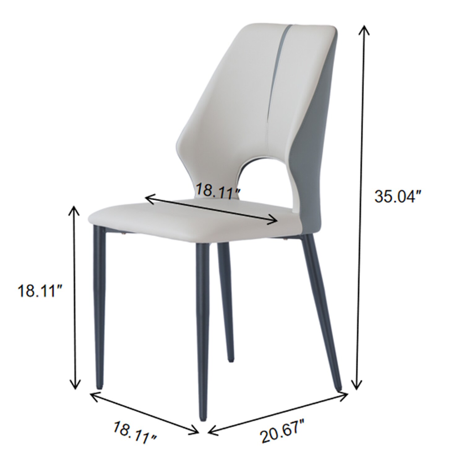 BuotiqHom DH-DC3GY-SET6 Dining-Chairs - View #6