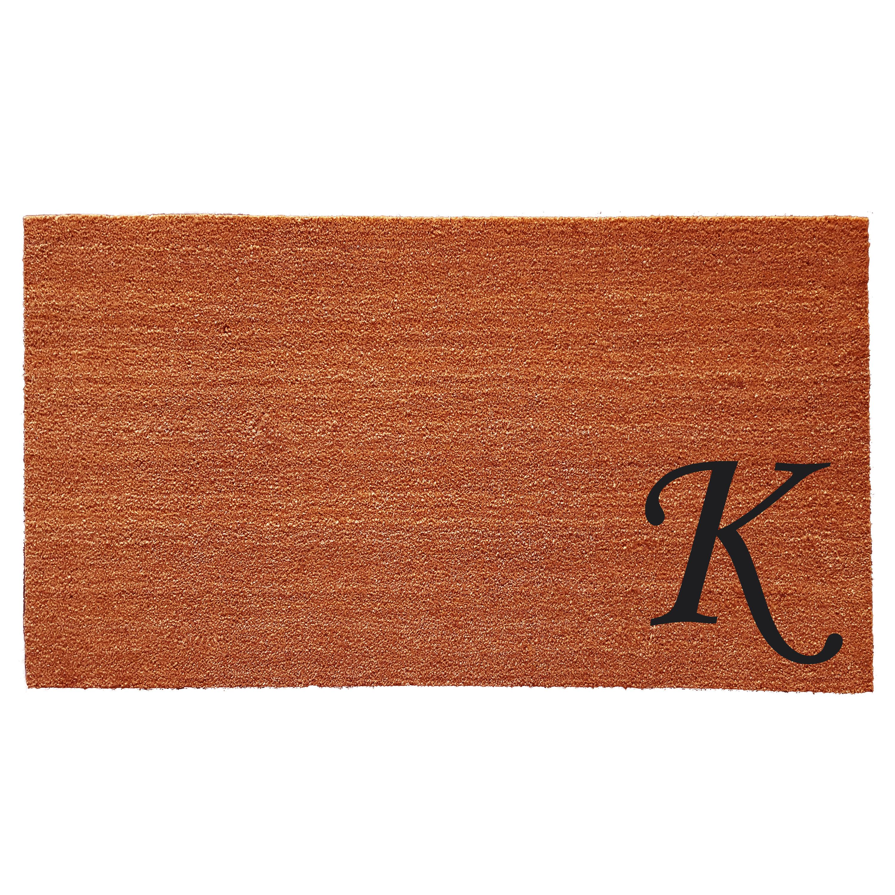 Callowaymills 153621830K 1-ft x 2-ft Natural/Black Coir/Vinyl Rectangular Indoor or outdoor Decorative Door mat