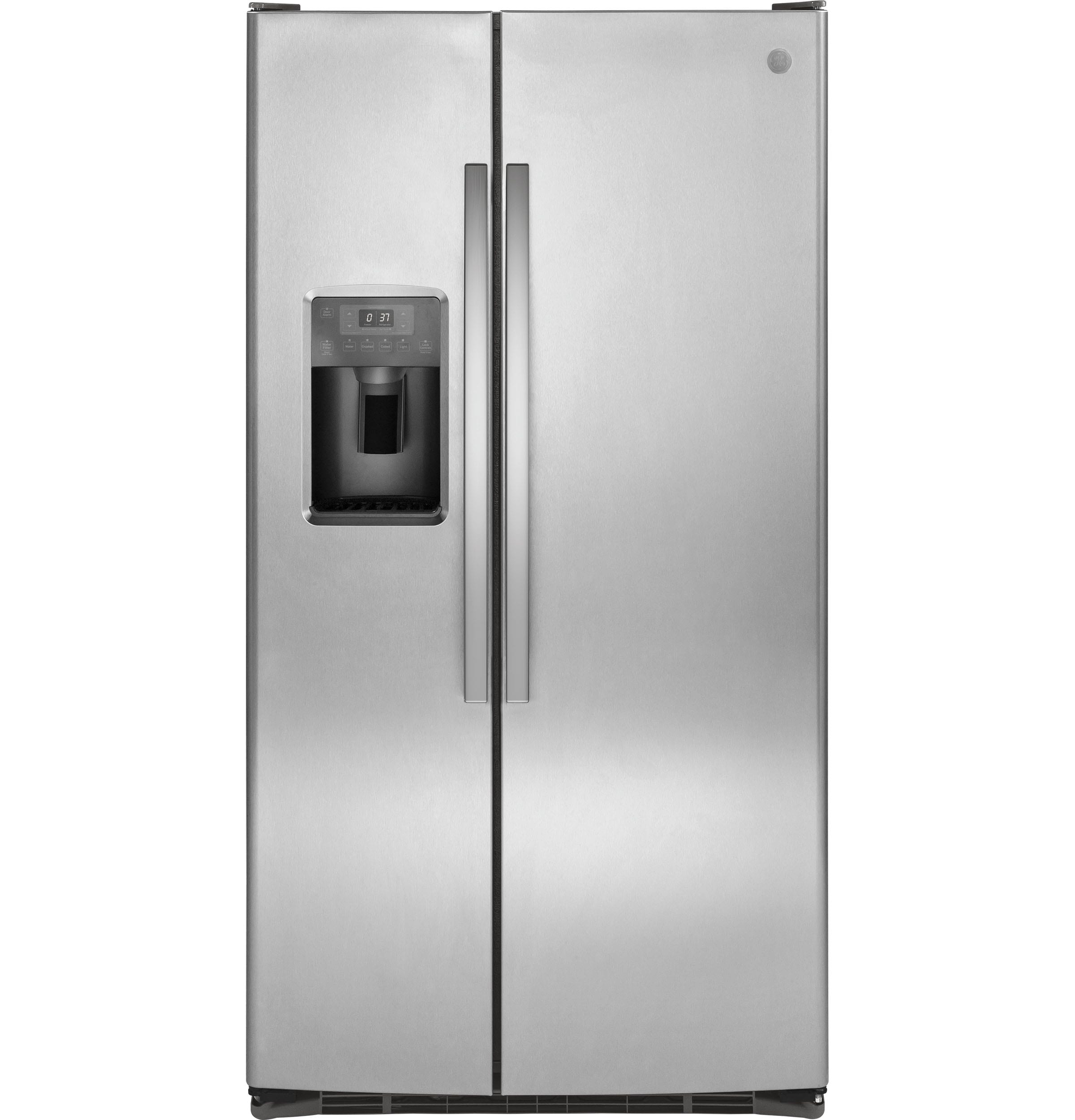 GE 25.3-cu ft Side-by-Side Refrigerator with Ice Maker (Stainless