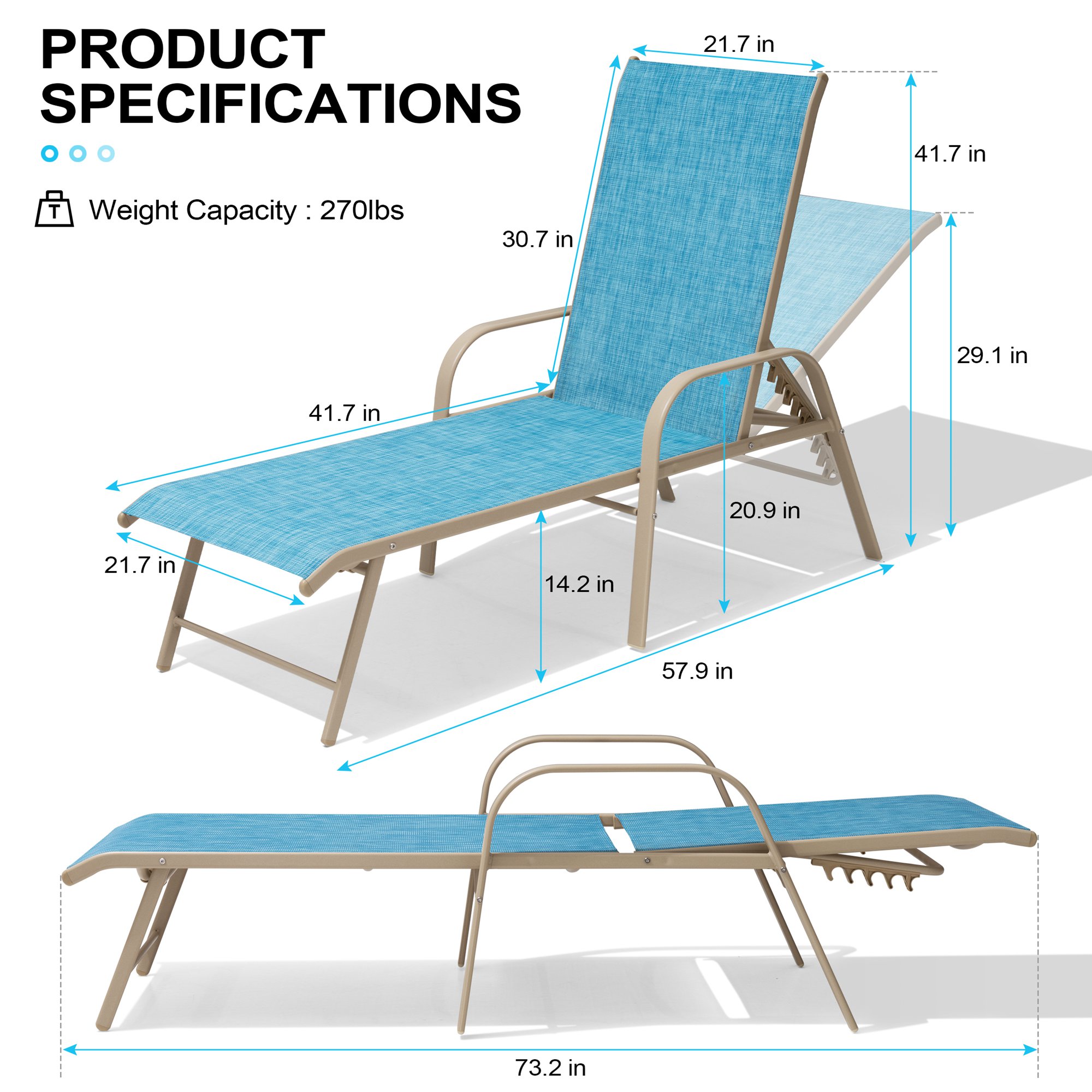 Crestlive Products CL-LG024BLU-2 Patio-Chairs - View #3