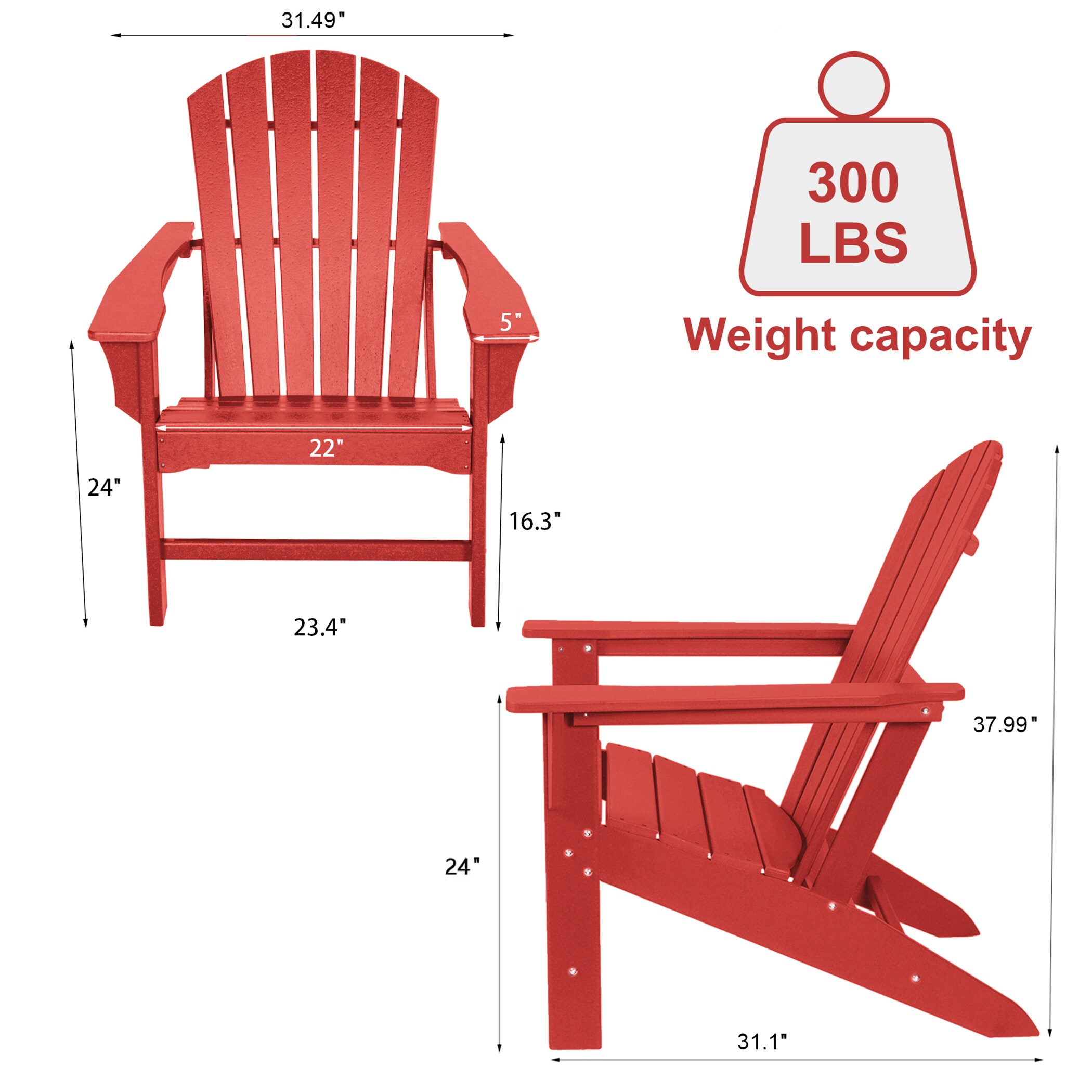 Unity CY-CH002RD Patio-Chairs - View #2