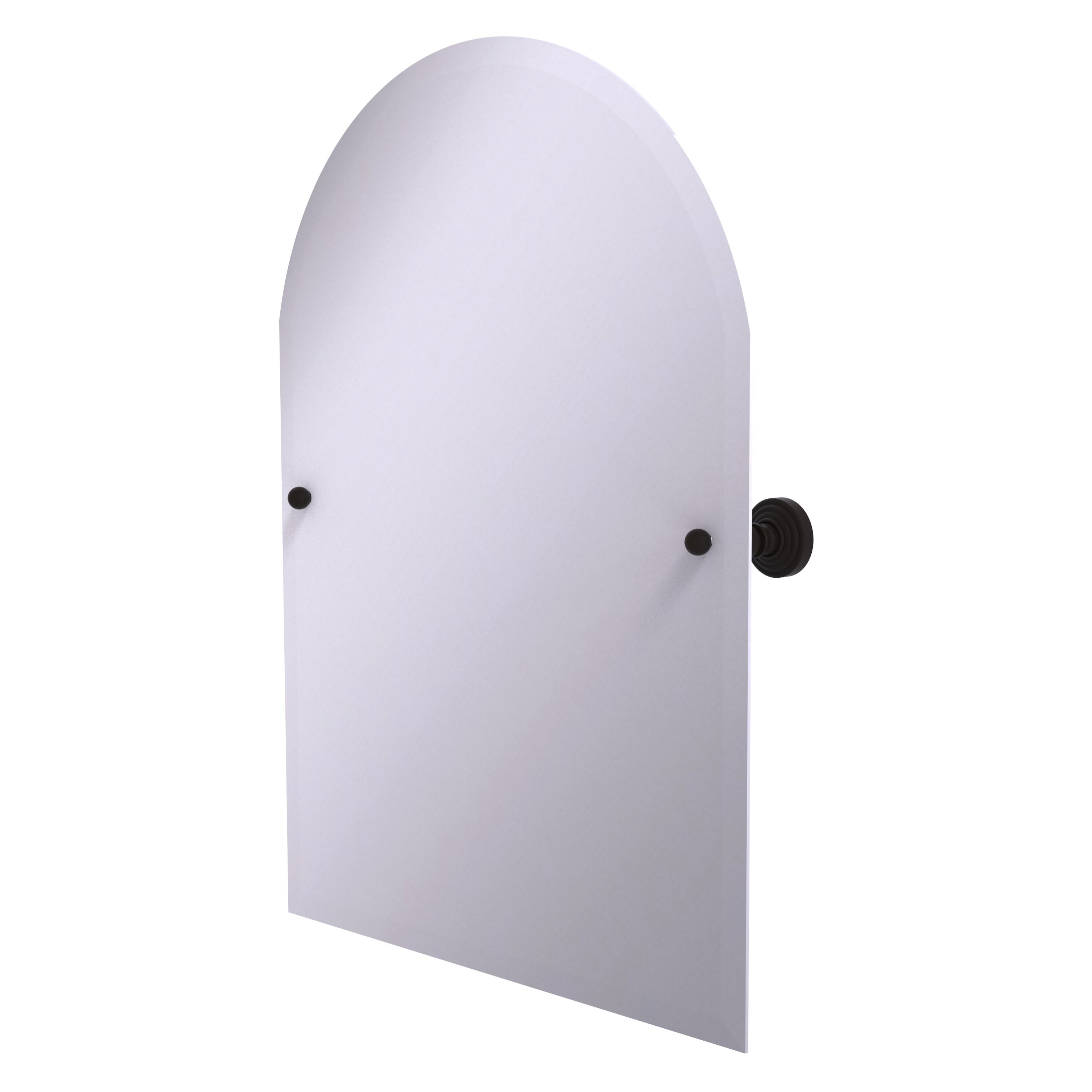 Allied Brass WP-94-ORB Waverly Place 21-Inches x 29-Inches Beveled Frameless Arch Tilting Bathroom Vanity Mirror ( Oil-rubbed Bronze )
