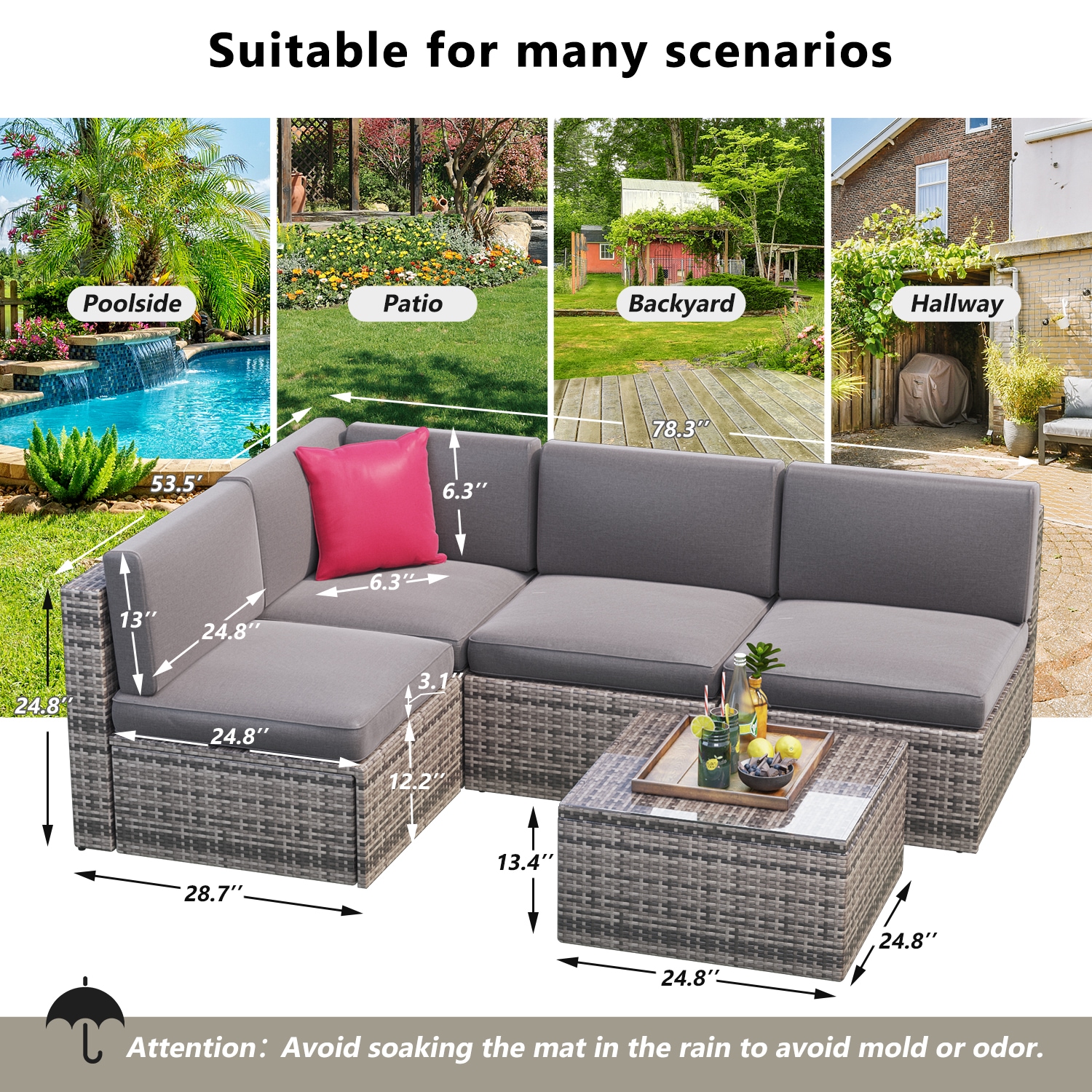 AOXUN LS-035GRAC-5 Patio-Conversation-Sets - View #4