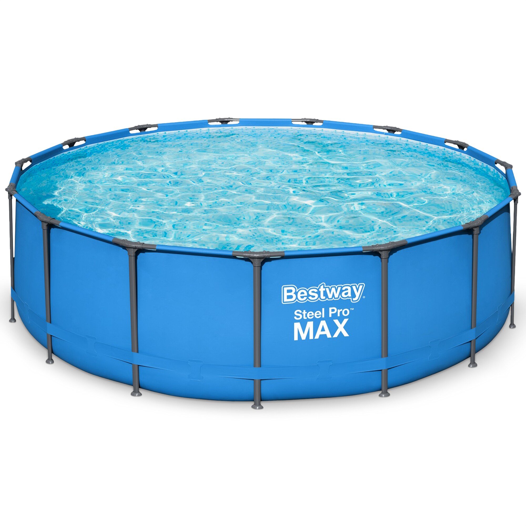 Bestway 15-ft x 15-ft x 48-in Metal Frame Round Above-Ground Pool