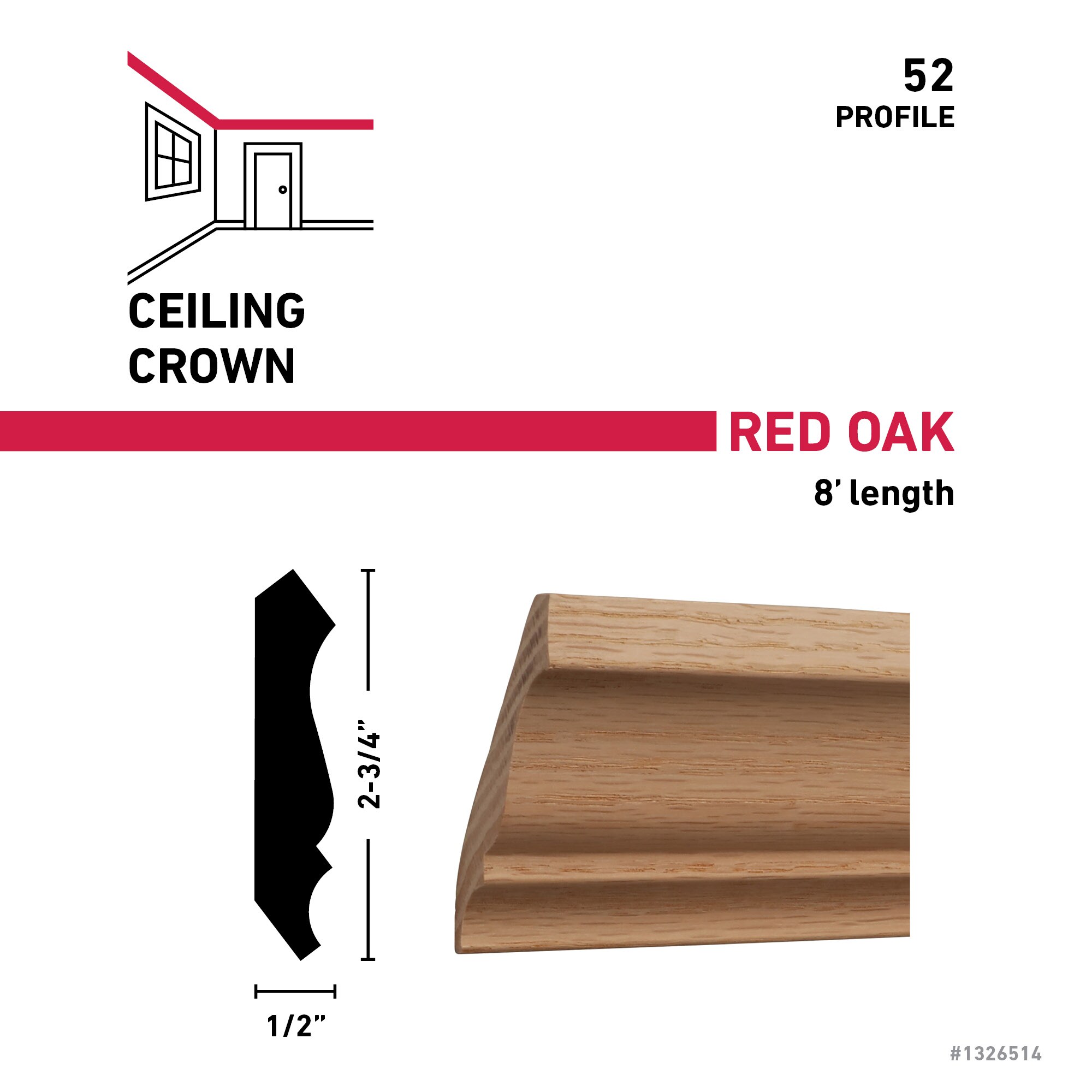 RELIABILT 528OAKSL Crown-Moulding - View #3