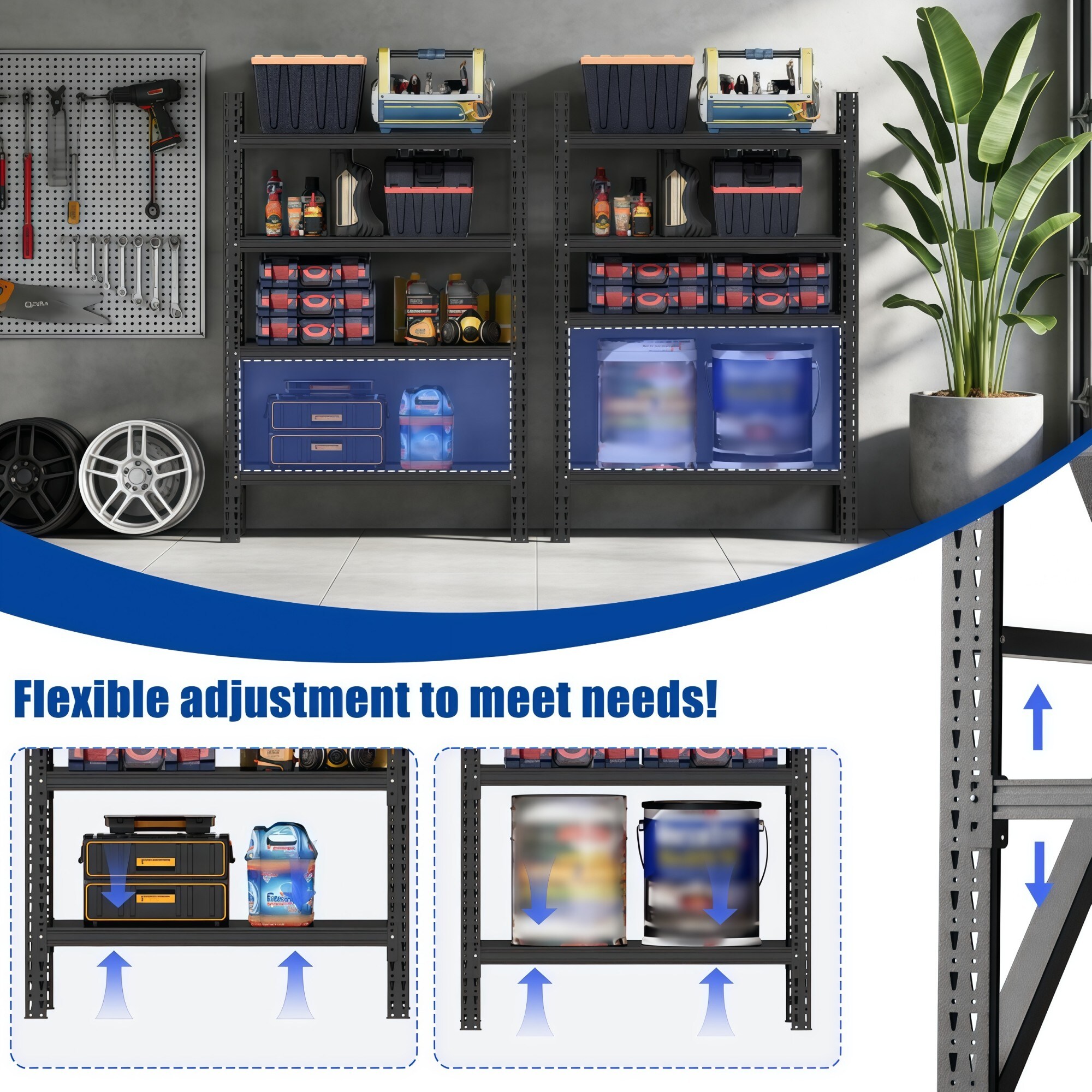 Numhew NHWILL3426 Free-Standing-Shelving - View #6