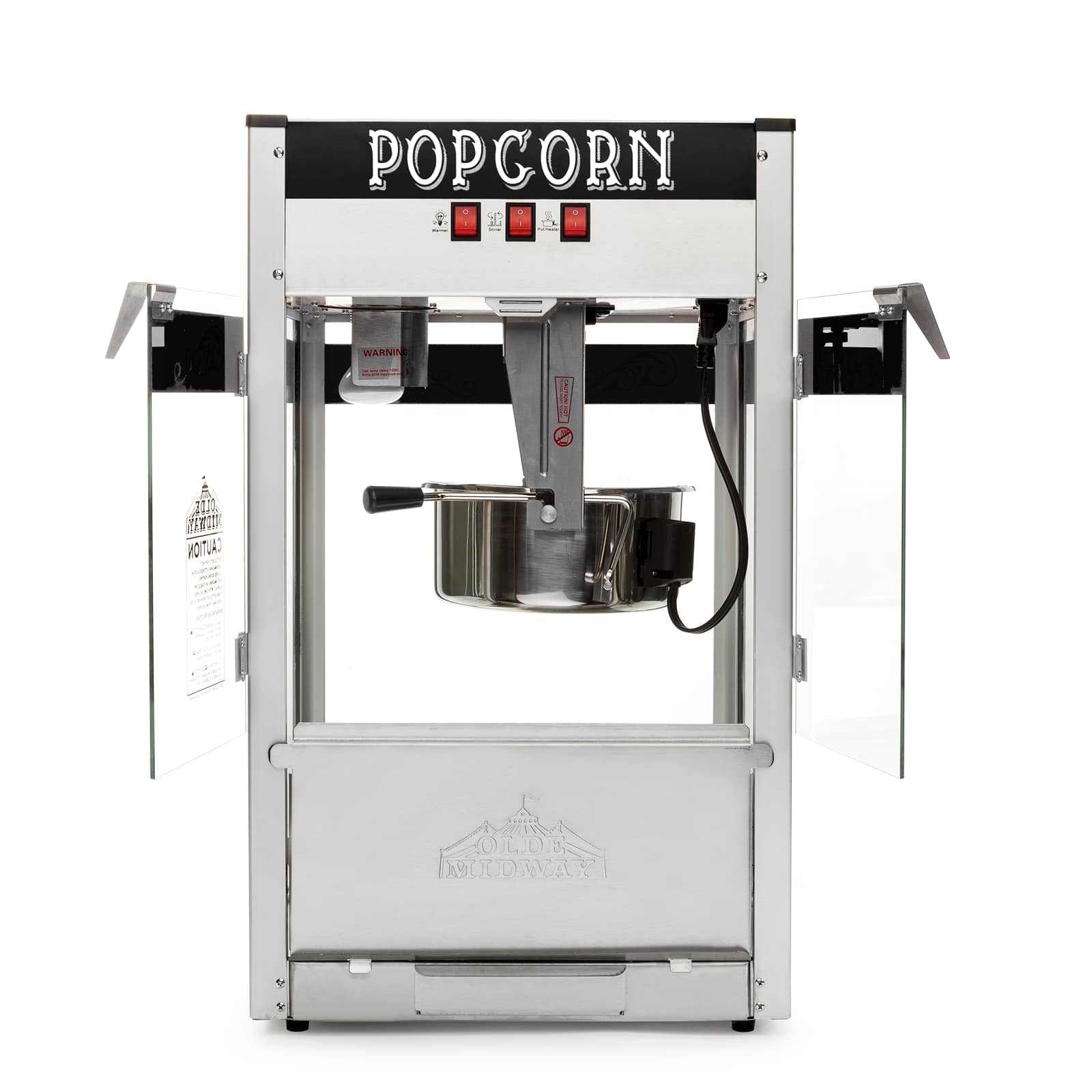 Olde Midway CON-POP-P1200-BLK Popcorn-Makers - View #3