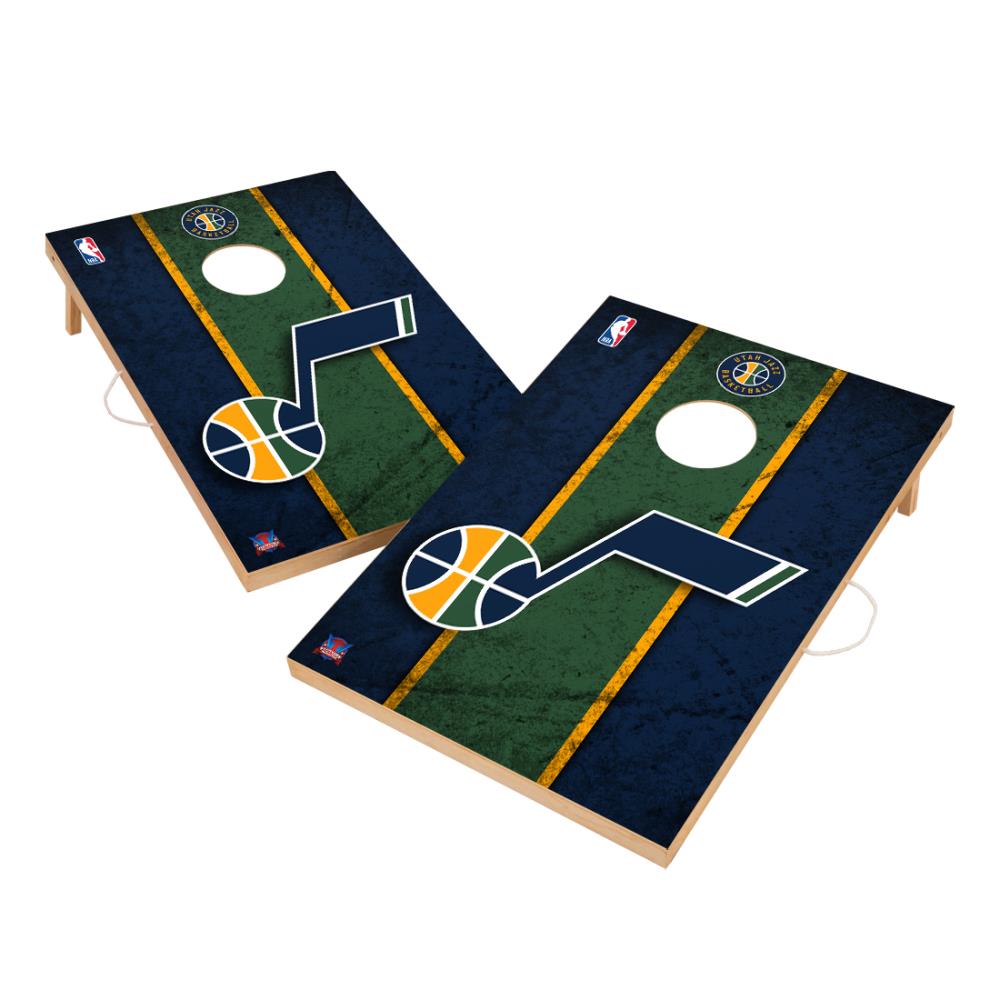 Victory Tailgate Utah Jazz NBA Cornhole Game Set - 36-in x 24-in ...