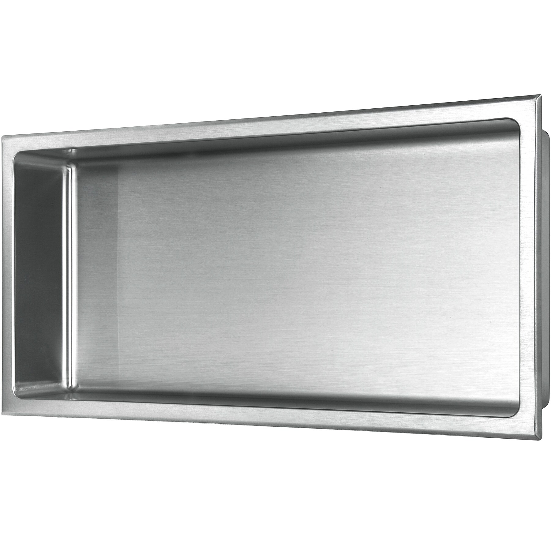 AKDY 24-in x 12-in Matte Black Stainless Rectangular Shower NICHE