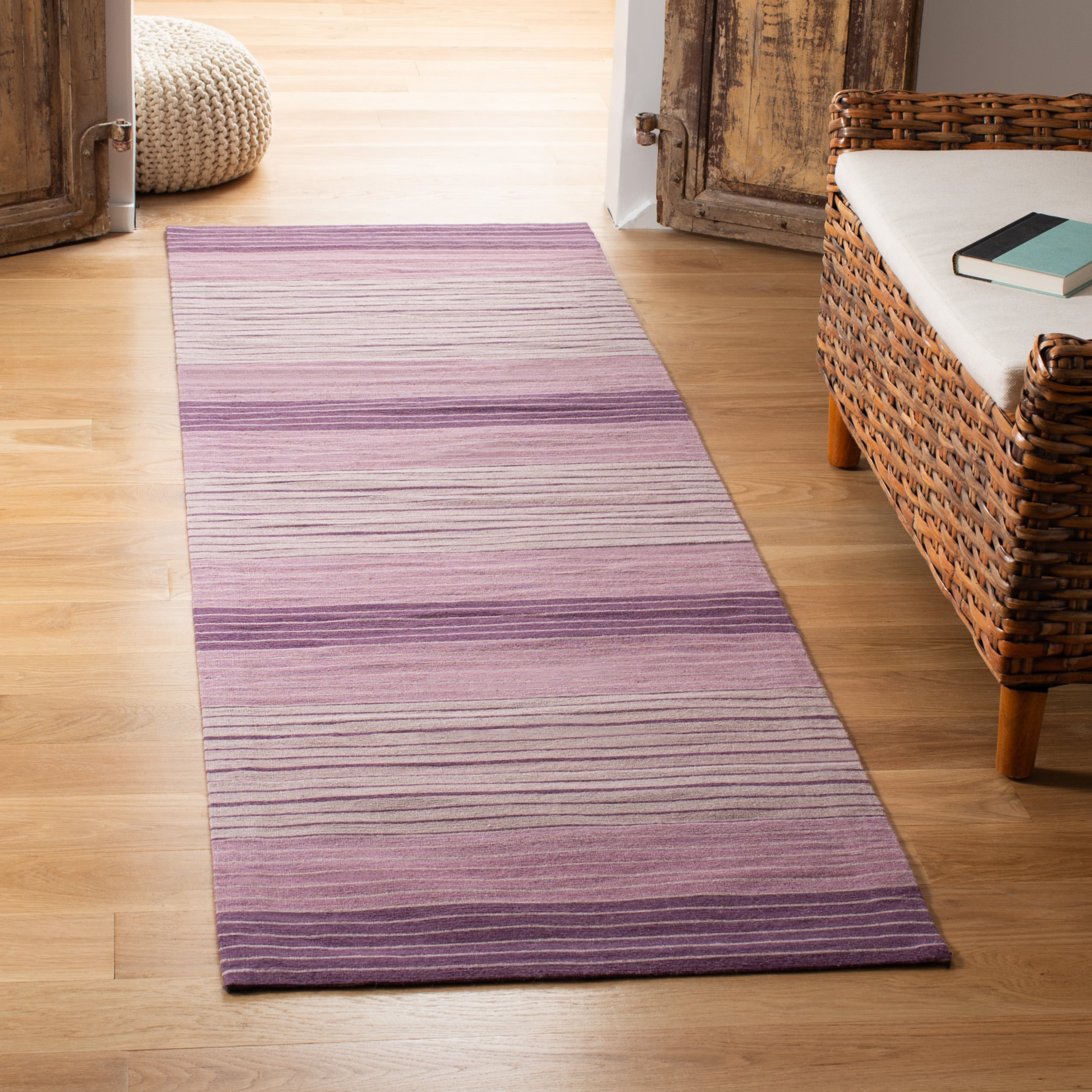  Marbella 281 Lilac Contemporary 2ft-3in x 8ft Runner Rug
