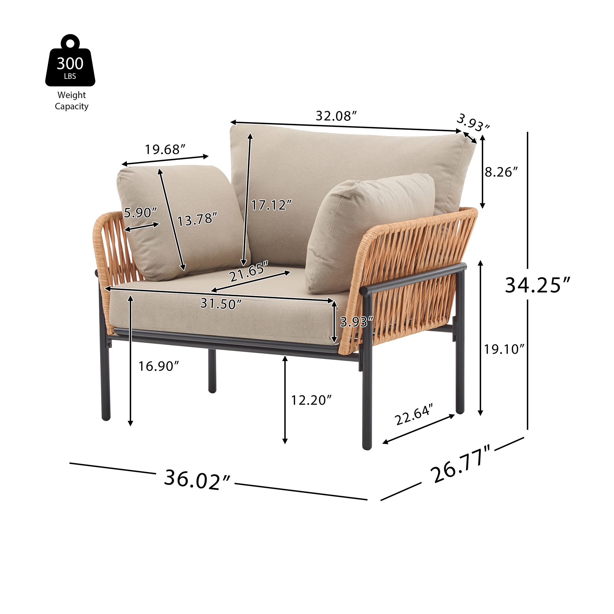 Bybafun YG1700017 Patio-Chairs - View #3