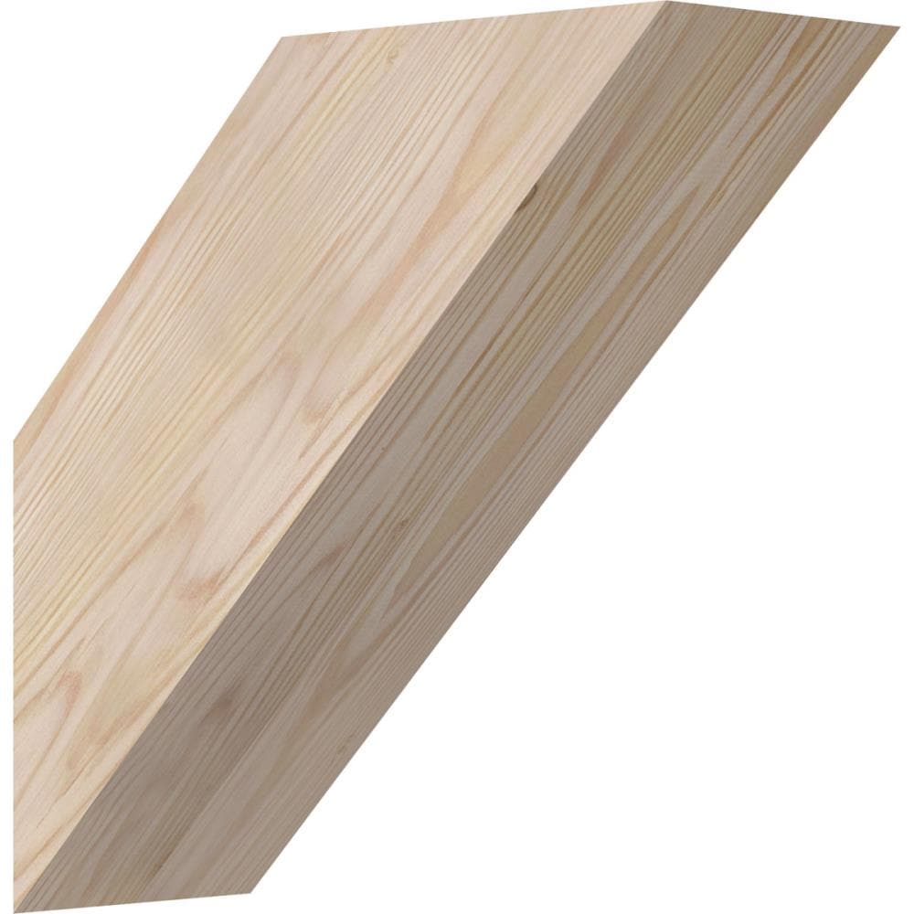 Ekena Millwork BRC06X14X14TRA00SDF 5-1/2-in x 14-in x 14-in Douglas Fir Unfinished Wood Traditional Smooth Knee Brace