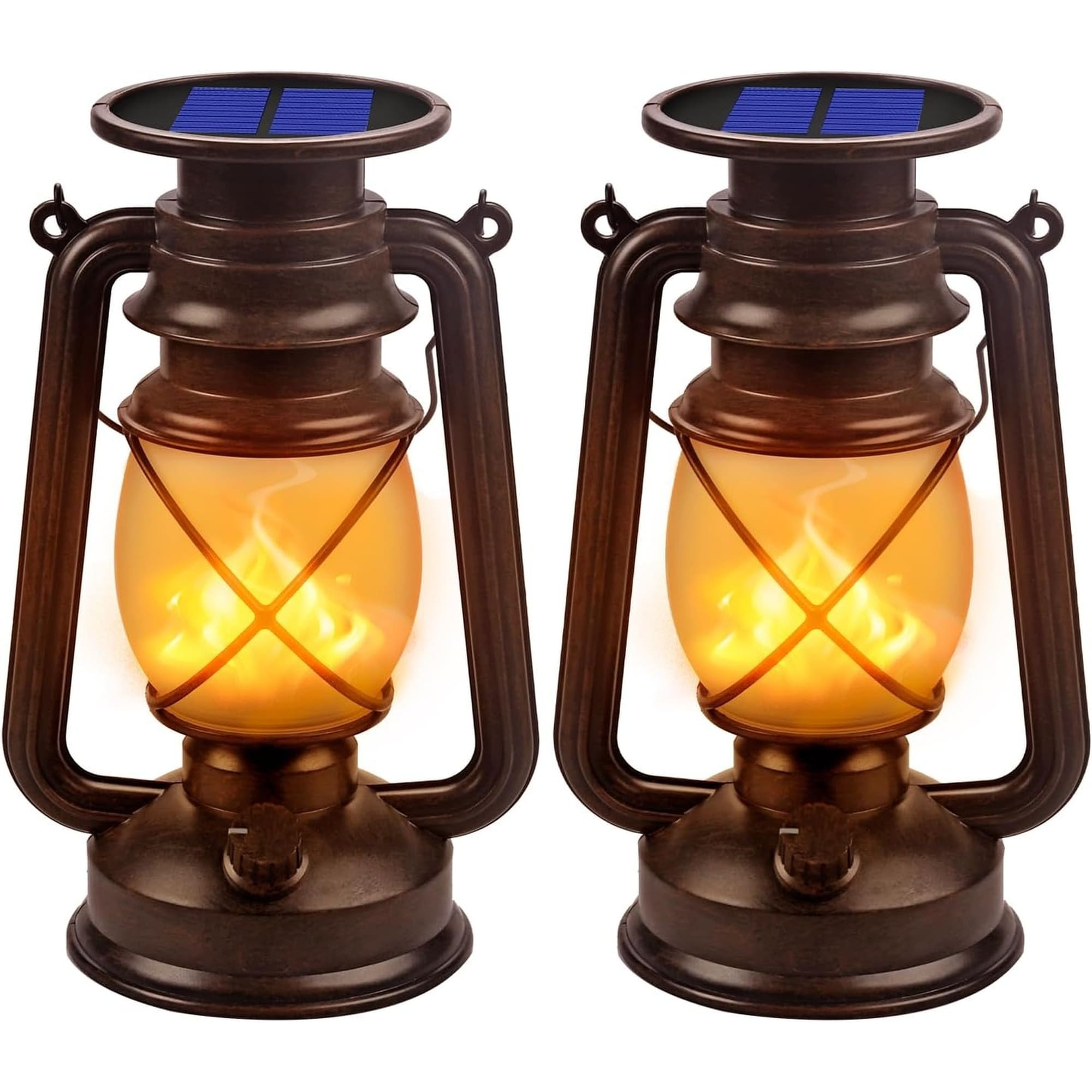 Wudkey Outdoor Hanging Solar Led Waterproof Camping Lamps 2 Pack