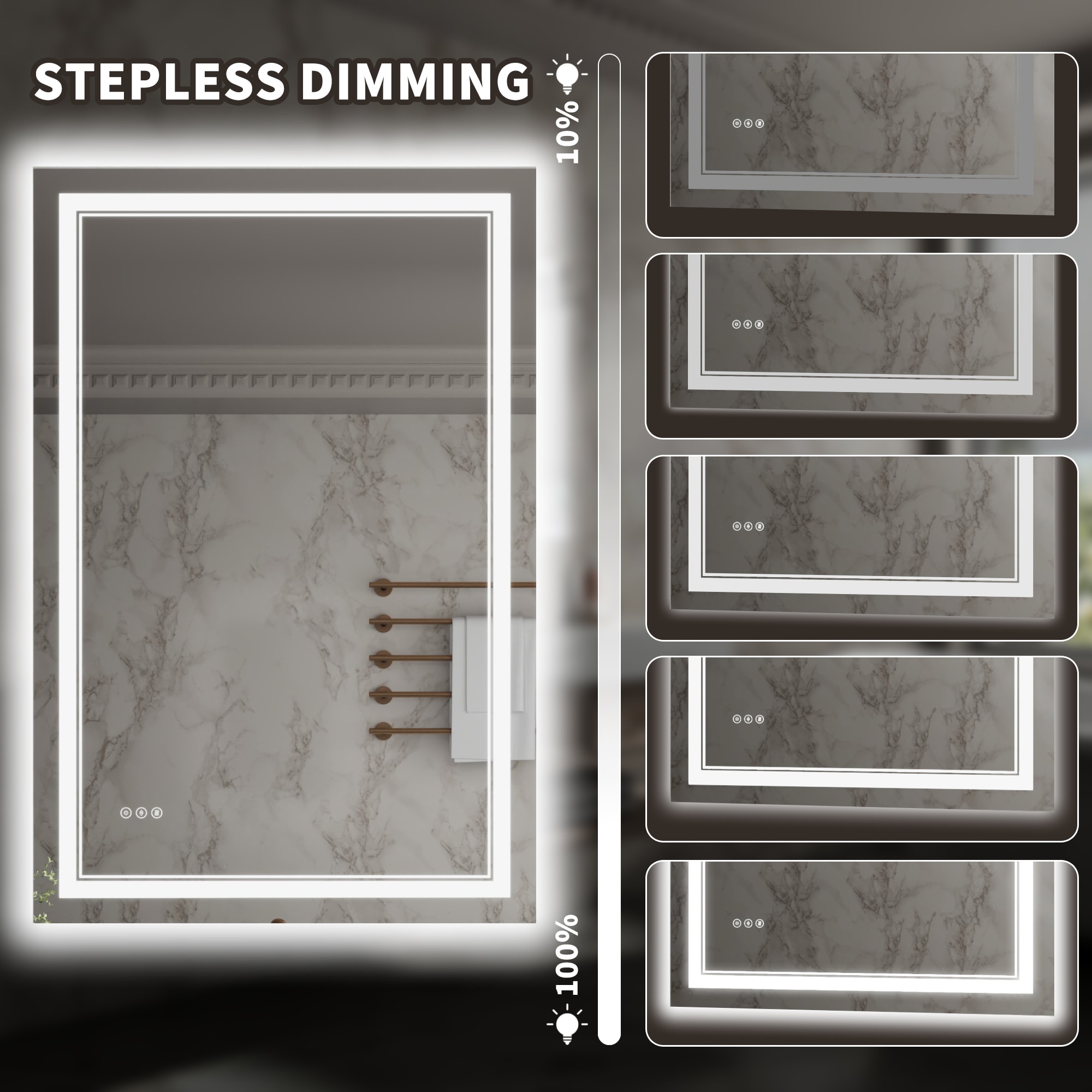 ExBrite DHBM2836FLAL Framed-Bath-Mirrors - View #6