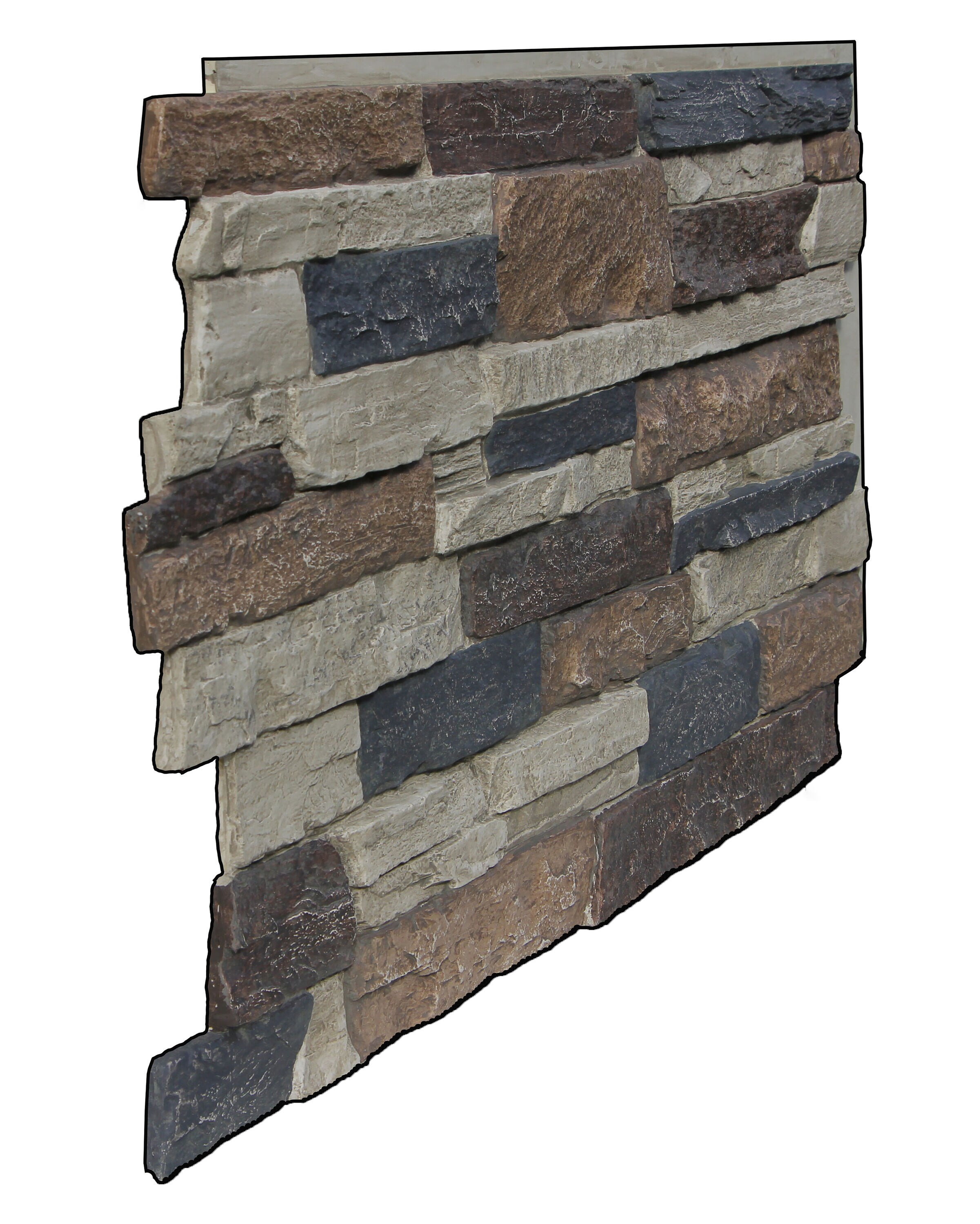 Tritan BP The Canyon's Edge Faux Stack Stone Panel by Tritan BP, hand ...