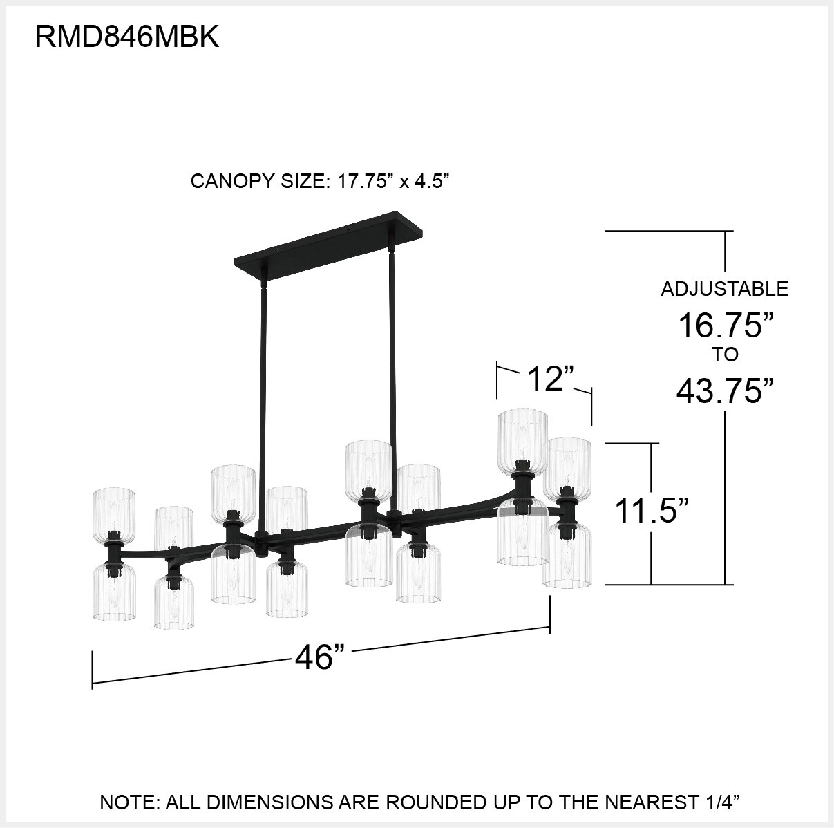 Quoizel RMD846MBK b090015 - View #5