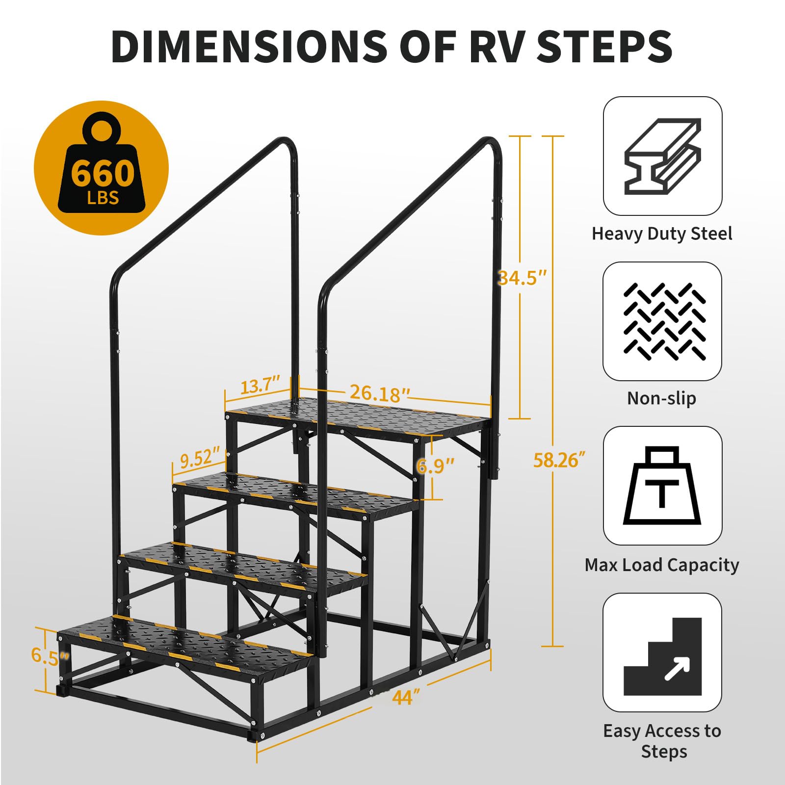 GarveeLife CLJ-ZDUEOWYLDKLV45 Step-Ladders - View #2
