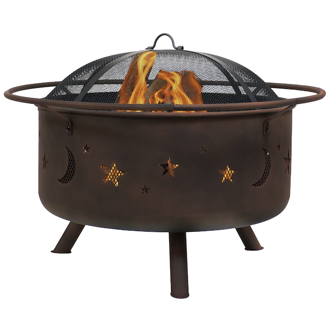 Bronze Steel Wood Burning Fire Pit, How To Get Wood Burn In Fire Pit