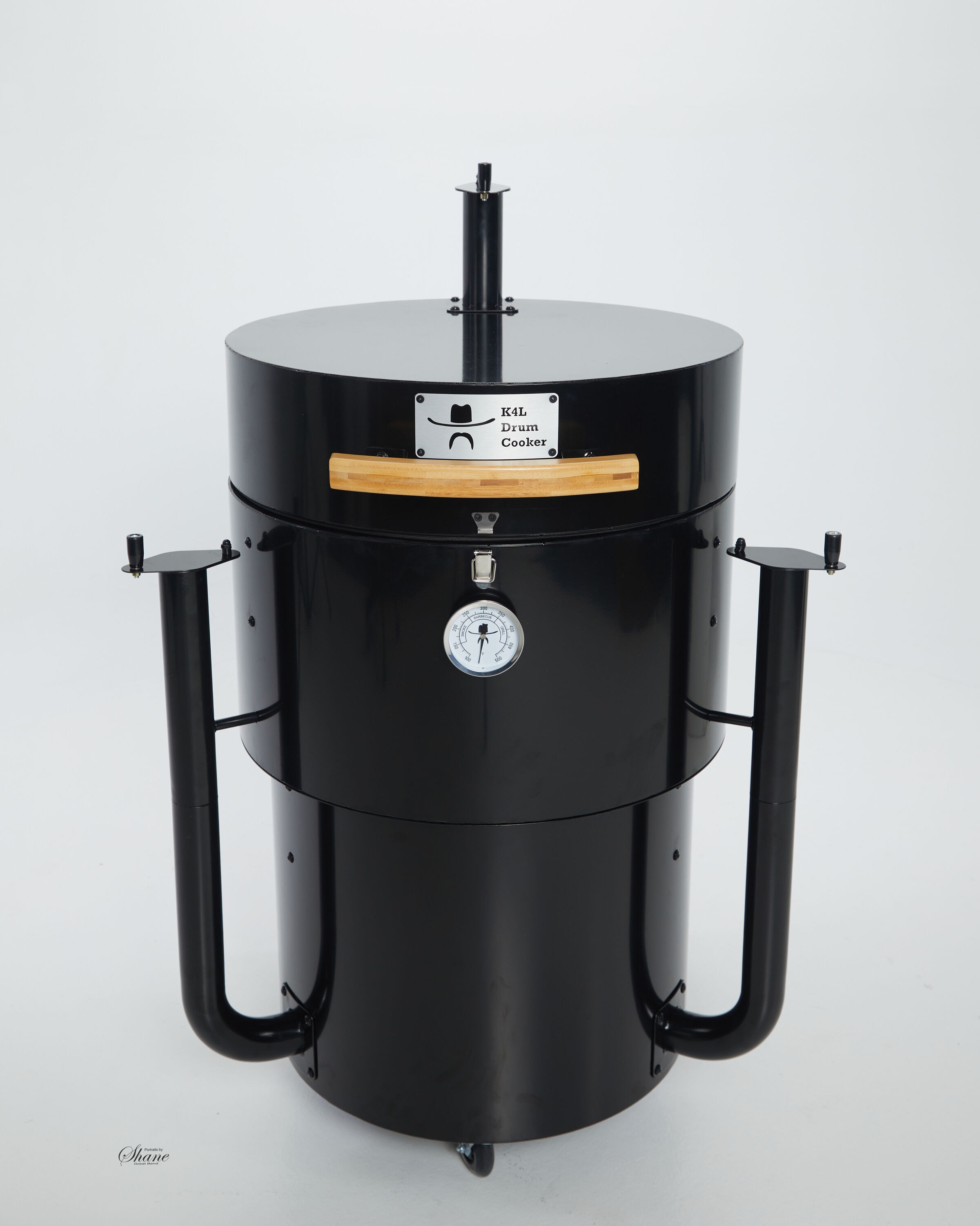 K4L Drum Cooker 215 14-in W Black Barrel Charcoal Grill K4L215 Sansujyuku sansujyuku.com