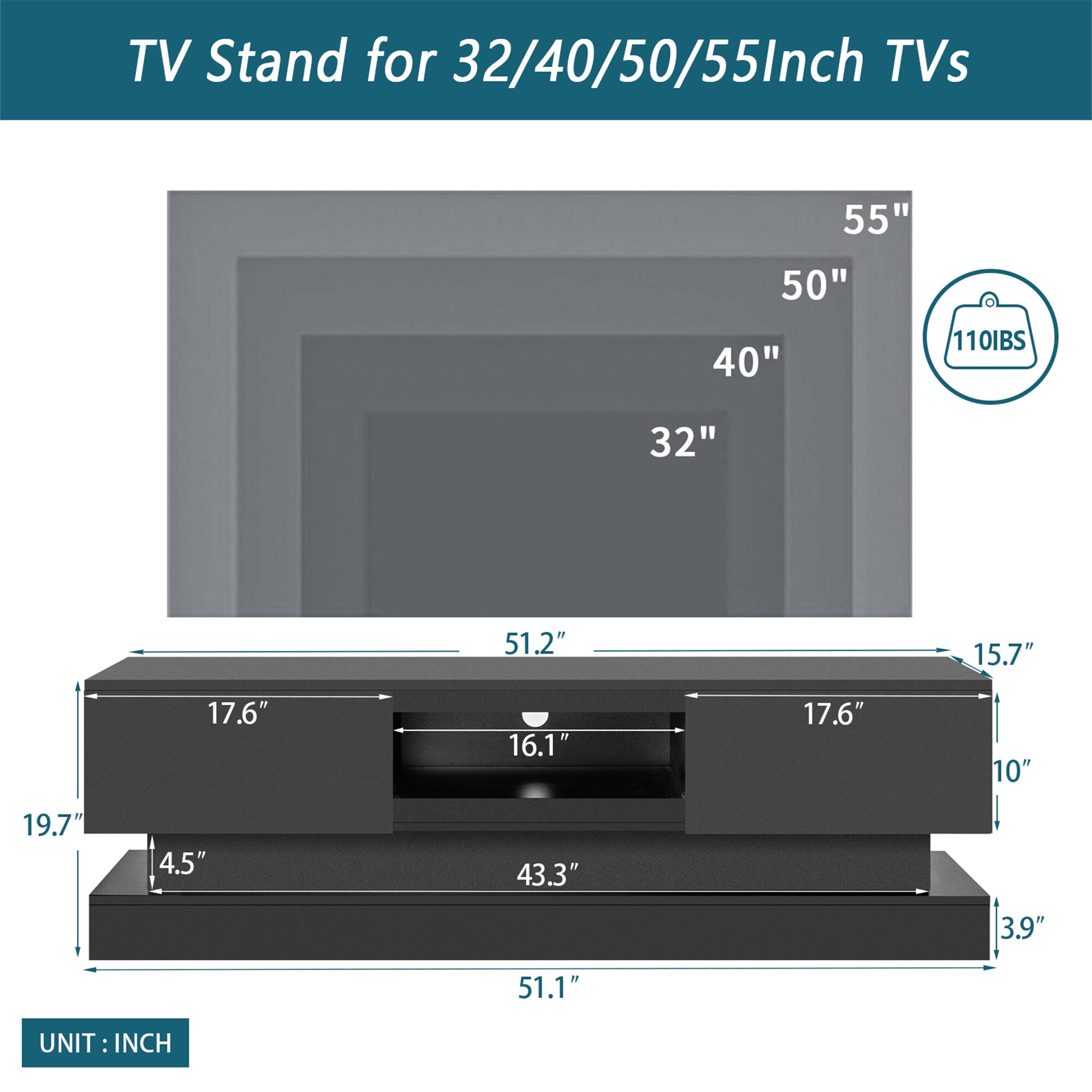SINOFURN SYA440002BN Tv-Stands - View #5