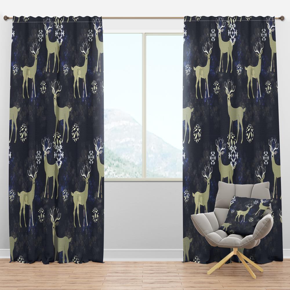 Designart CTN19363-52-120 120-Inches Brown Room darkening Thermal lined Rod pocket Single curtain panel