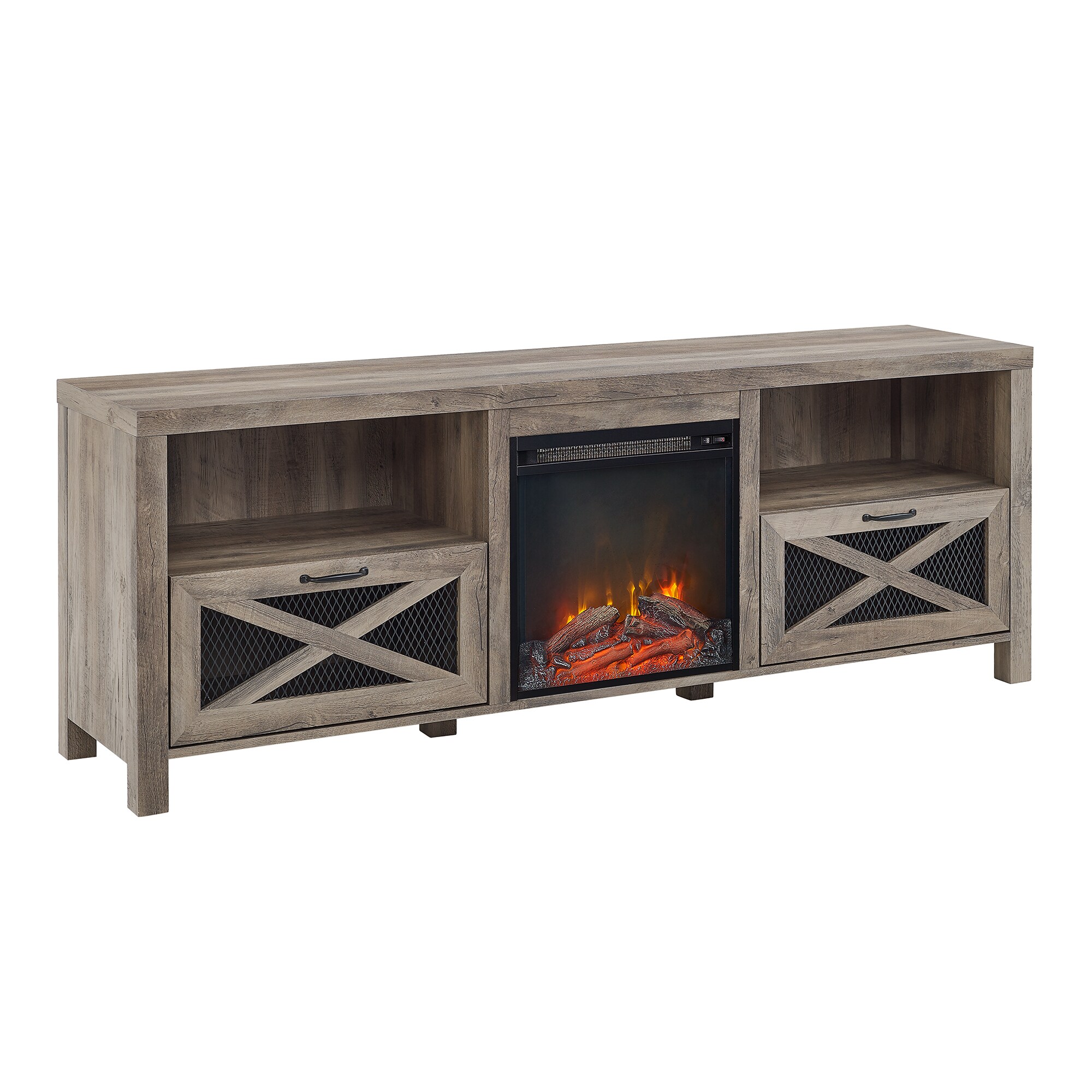 Walker Edison LW70FPABGW Electric-Fireplaces - View #4