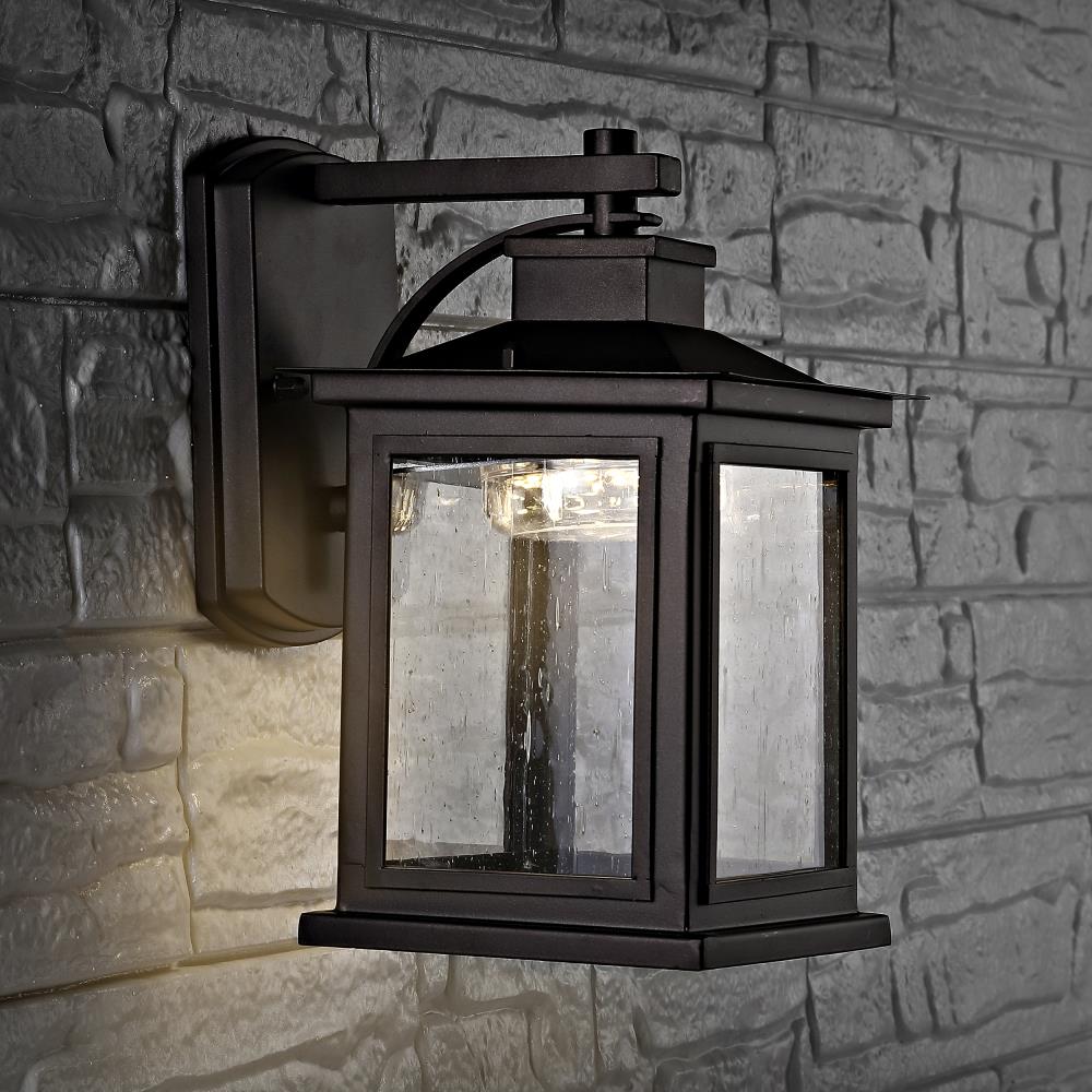 Gorgen Bronze 9.5" Square Outdoor Wall Lantern
