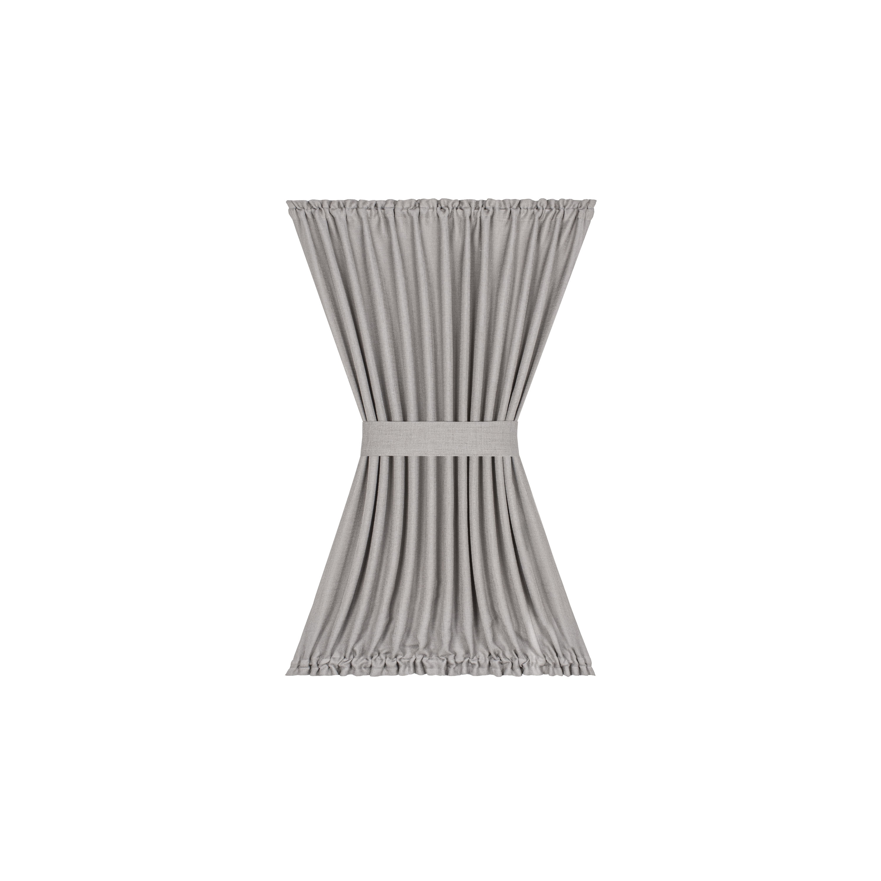 Achim DR54X40GY6 40-Inches Grey Light filtering Rod pocket Single curtain panel