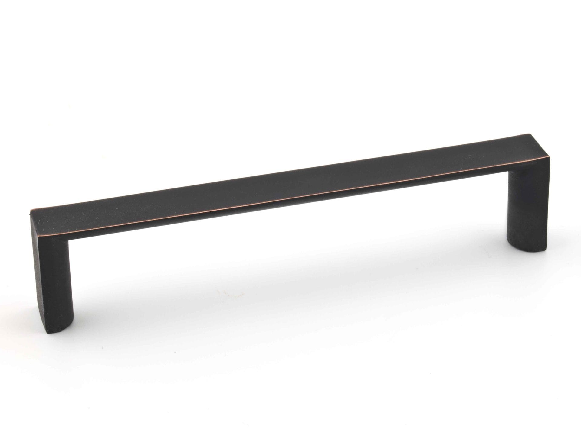 Richelieu BP56325128BORB Megantic 5-1/16-in , 128mm Center to Center Brushed Oil-Rubbed Bronze Rectangular Handle