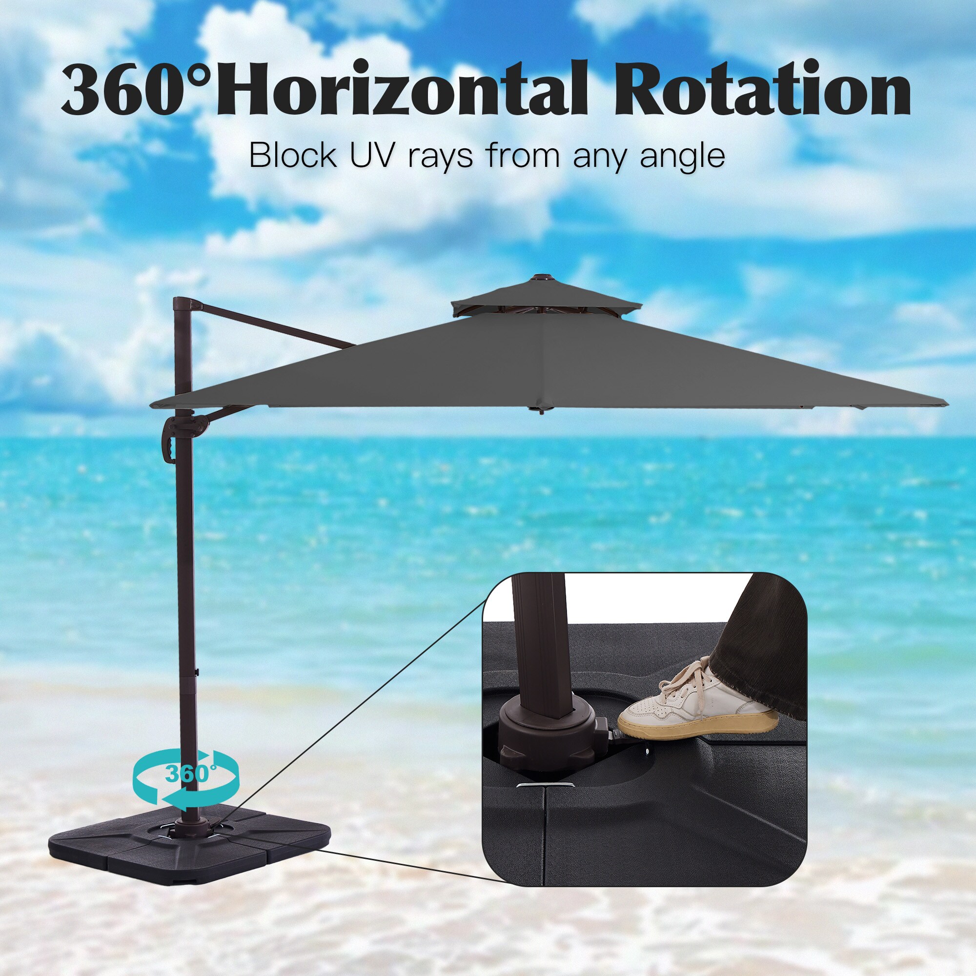 JEAREY JE-LKZLM-12X12FT-GR Umbrellas-2 - View #5