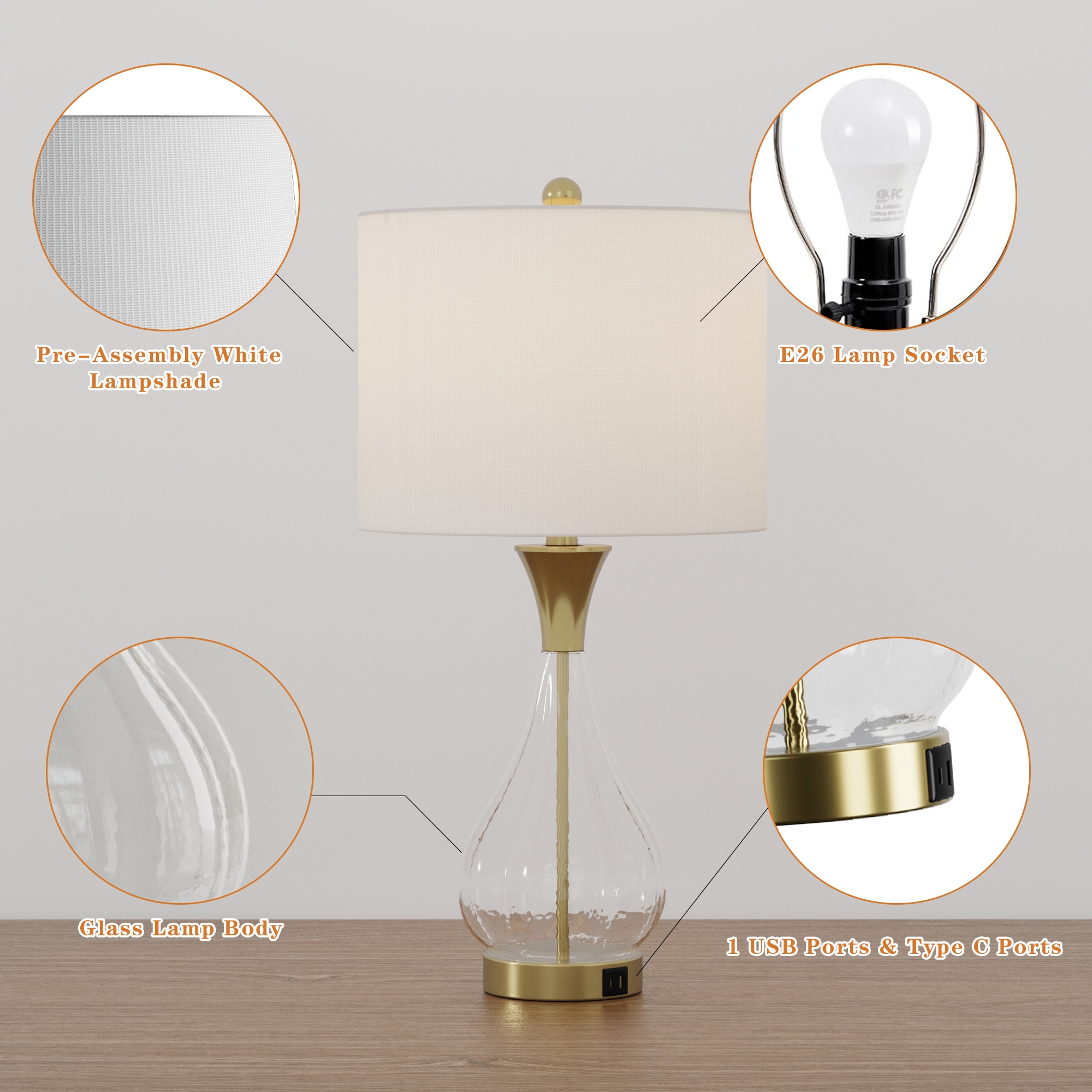 Maxax T251-WH-S Table-Lamps - View #8