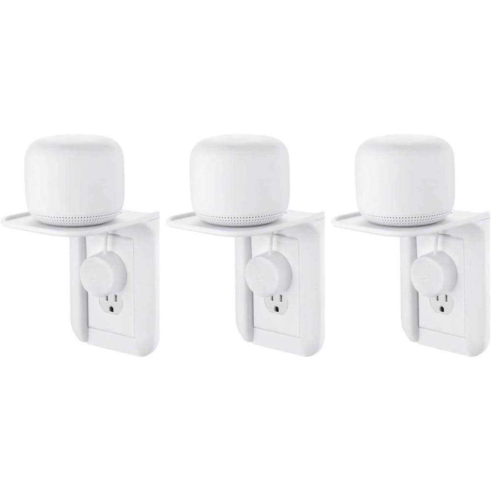 Wasserstein 4895230303269 Google Nest Wifi Outlet Shelf Mount (3-Pack)