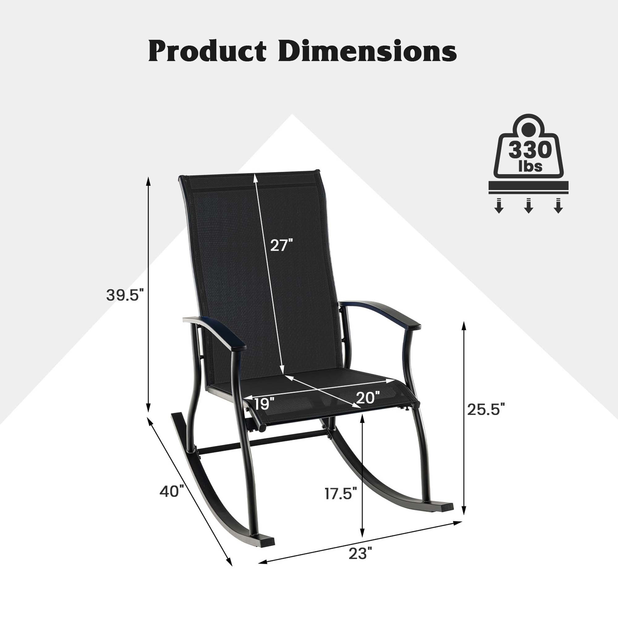Costway HCST05778 Patio-Chairs - View #2