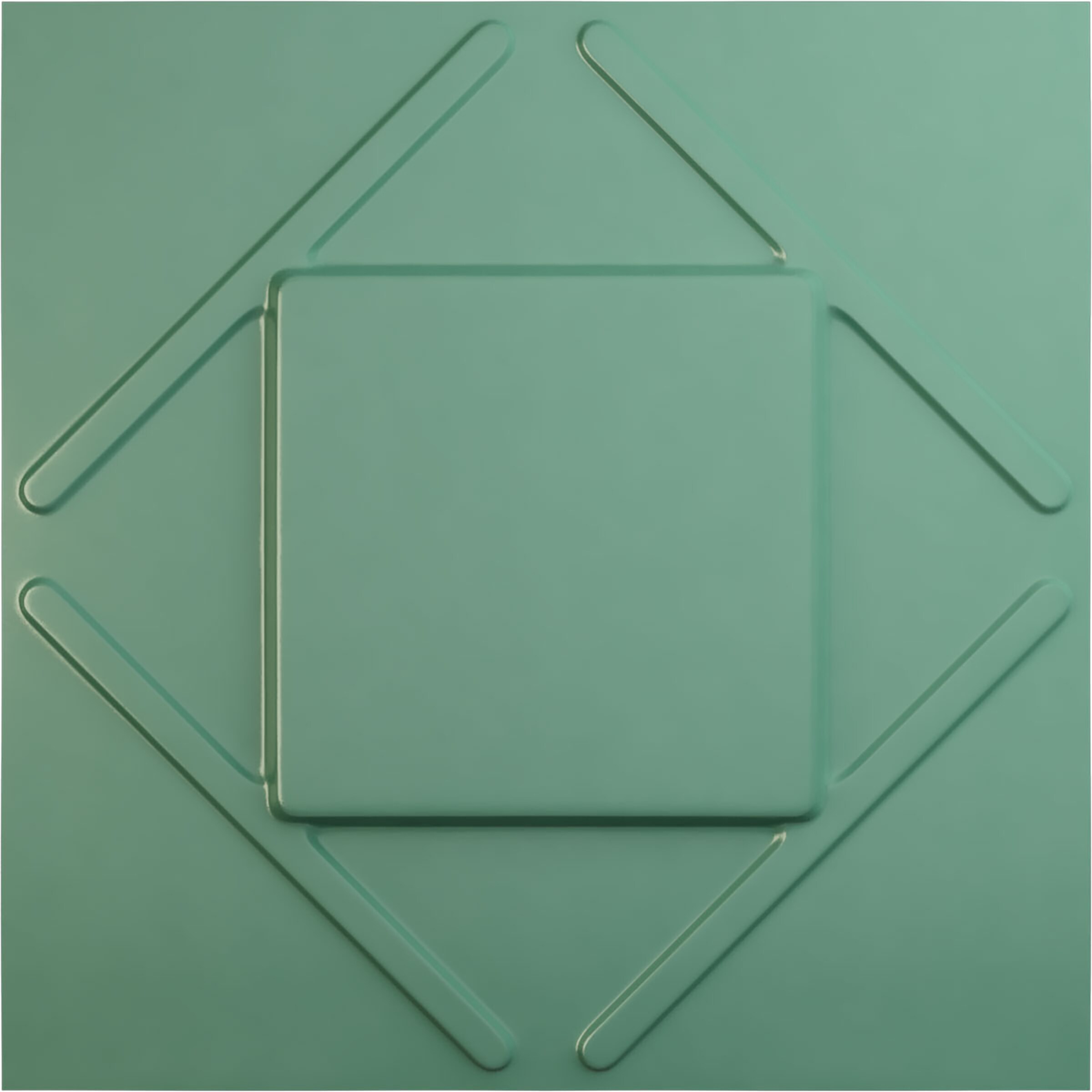Ekena Millwork WP20X20AEFSM 19-5/8-in x 19-5/8-in Embossed Paintable/Stainable Green PVC Wall Panel ( 2.67-sq ft )