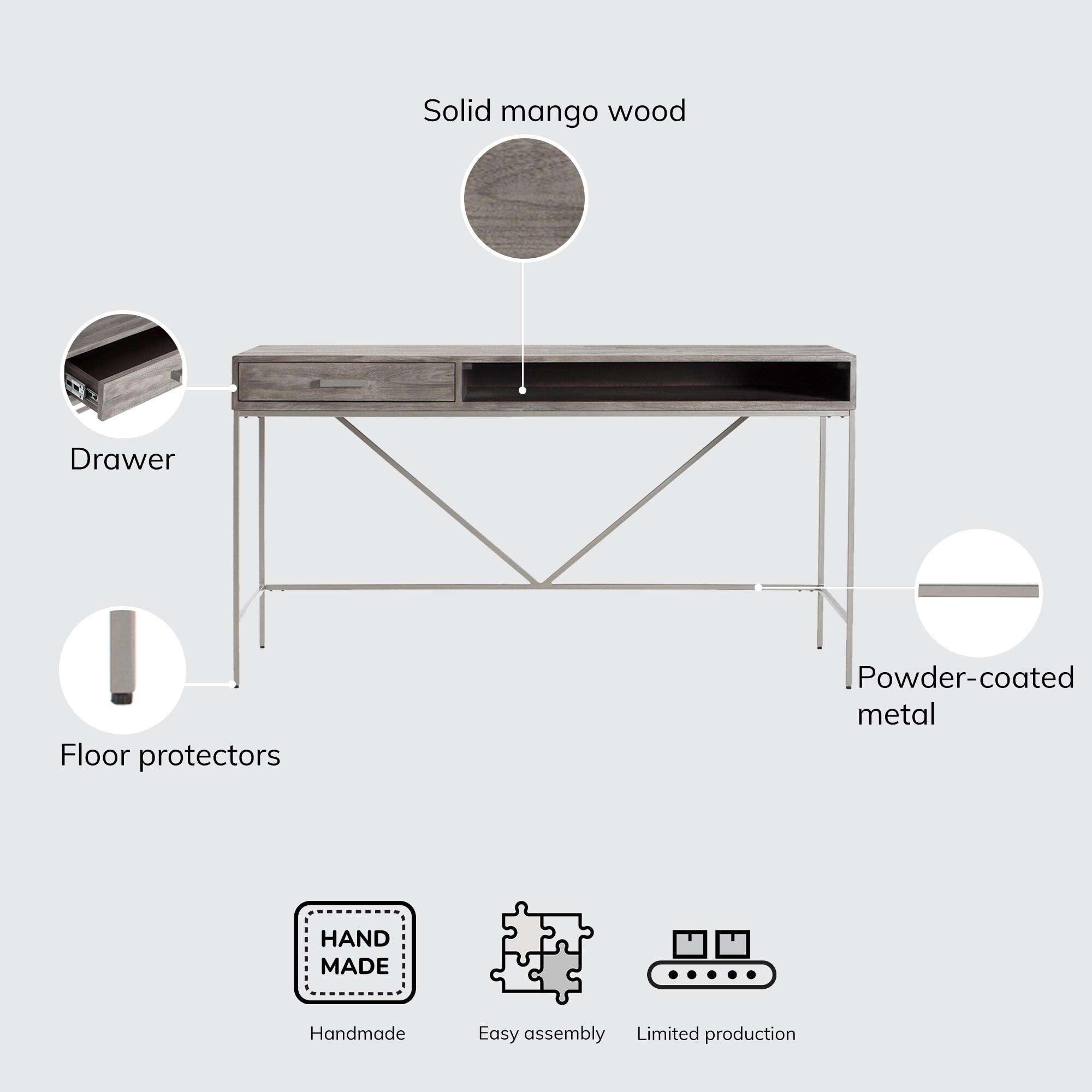 Madeleine Home MH-TB-809GR Console-Sofa-Tables - View #12
