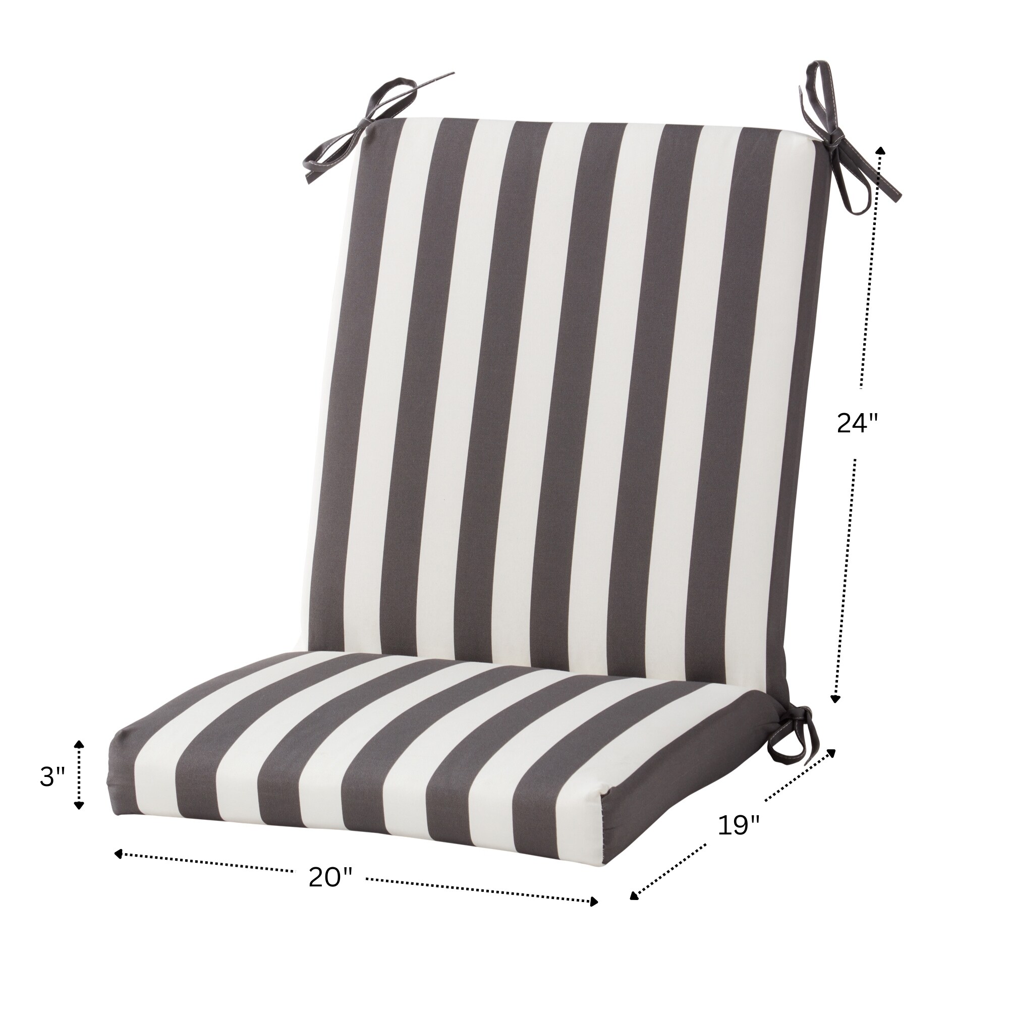 Greendale Home Fashions OP1900-CANOPY-GRAY Patio-Furniture-Cushions - View #6