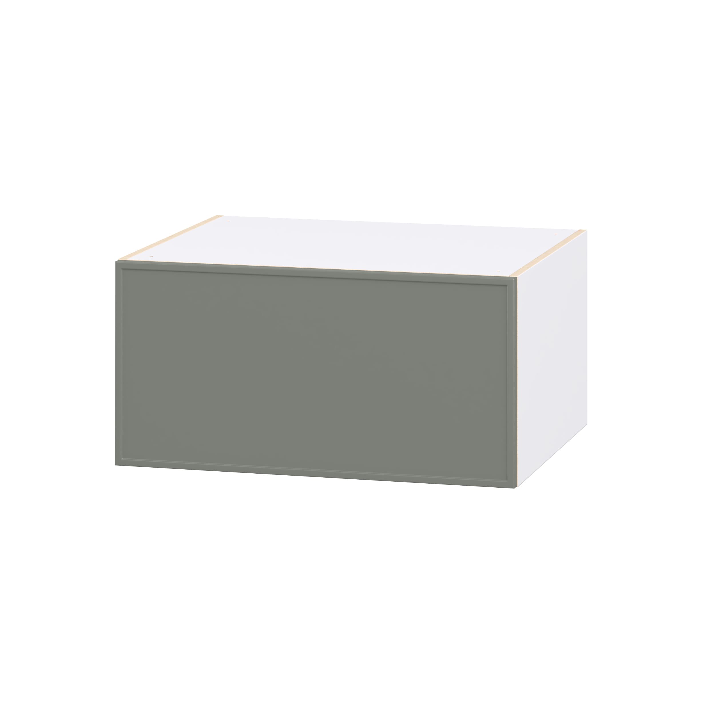 Hugo&Borg DSWLU301524-CO Concord 30-in W x 15-in H x 24.66-in D Moss Green Wall Fully assembled Cabinet (Flat Panel Slim shaker