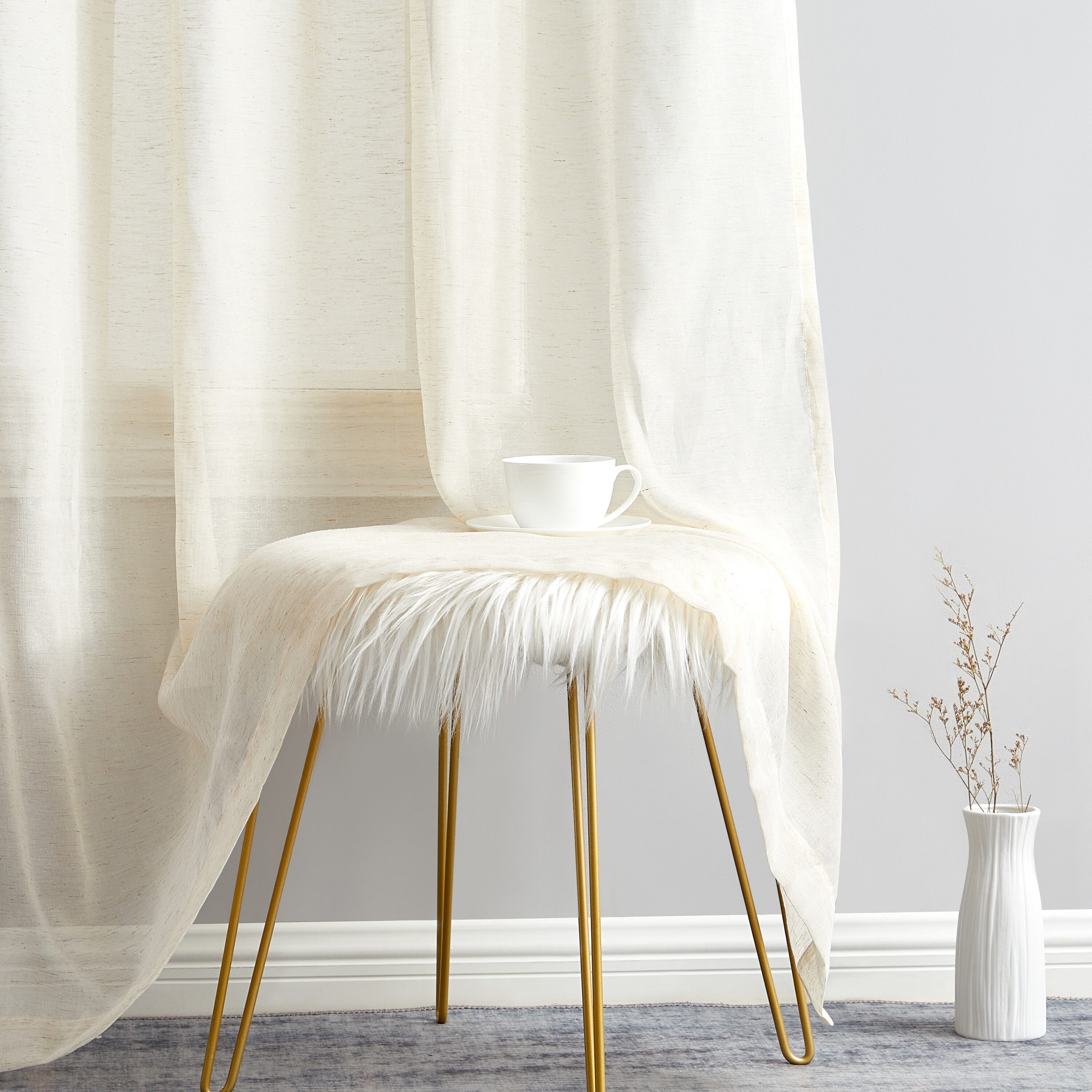 HLC.me SIERA-LN-CREAM96 curtains - View #5