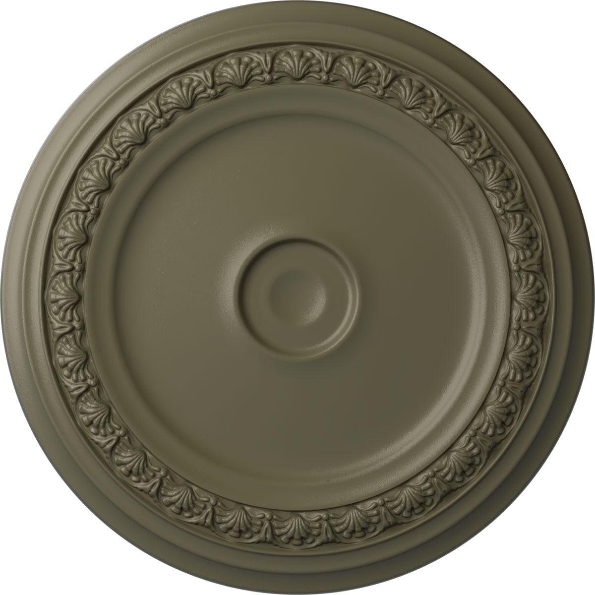 Ekena Millwork CM31CASSF Carlsbad 31.125-in W x 31.125-in L Painted Spartan Stone Polyurethane Whole Ceiling Medallion