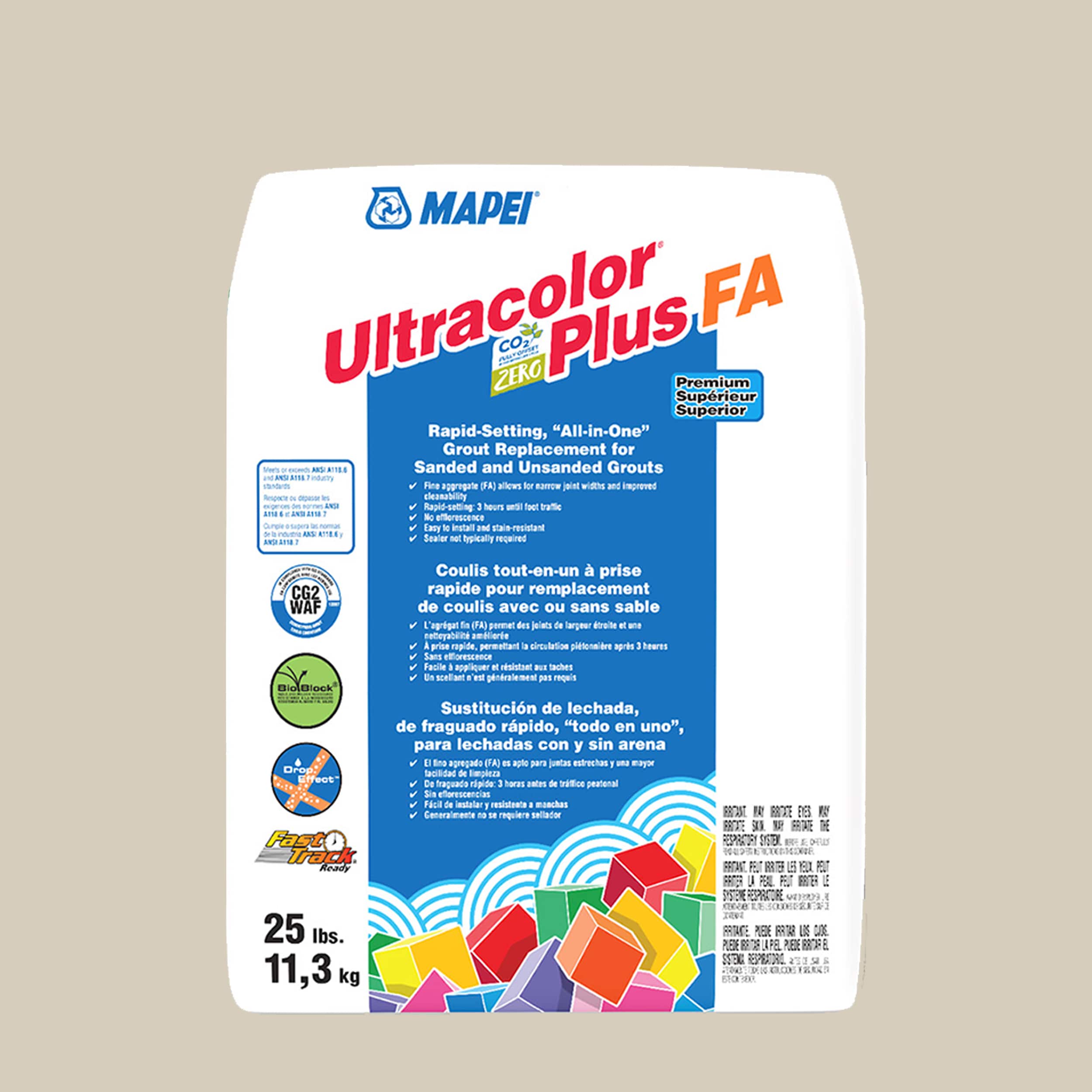 MAPEI 6BU501411 Ultracolor Plus FA Biscuit #5014 All-in-one Grout (25-lb)