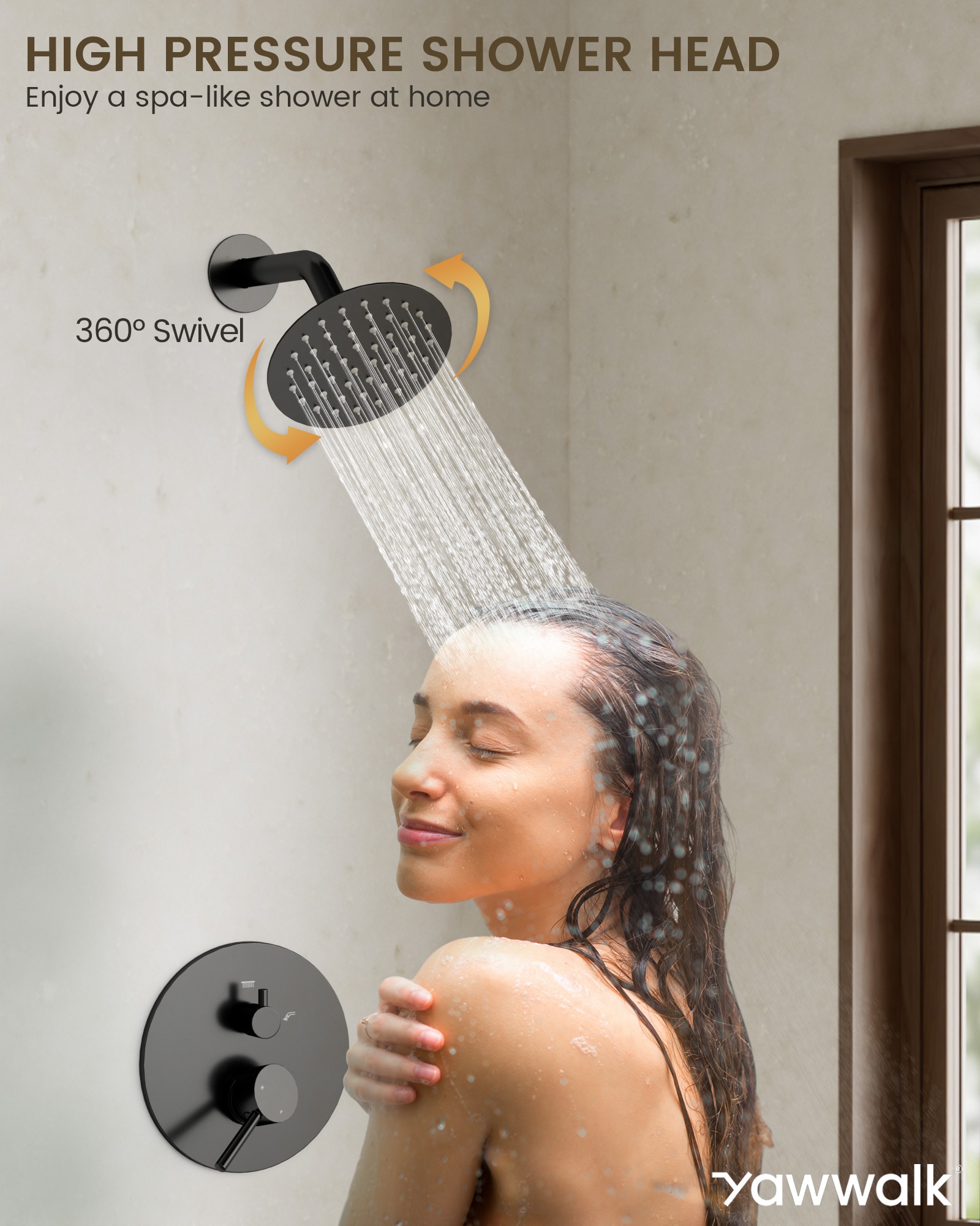 YAWWALK Y11W73-MB Tub-Shower-Faucets - View #4